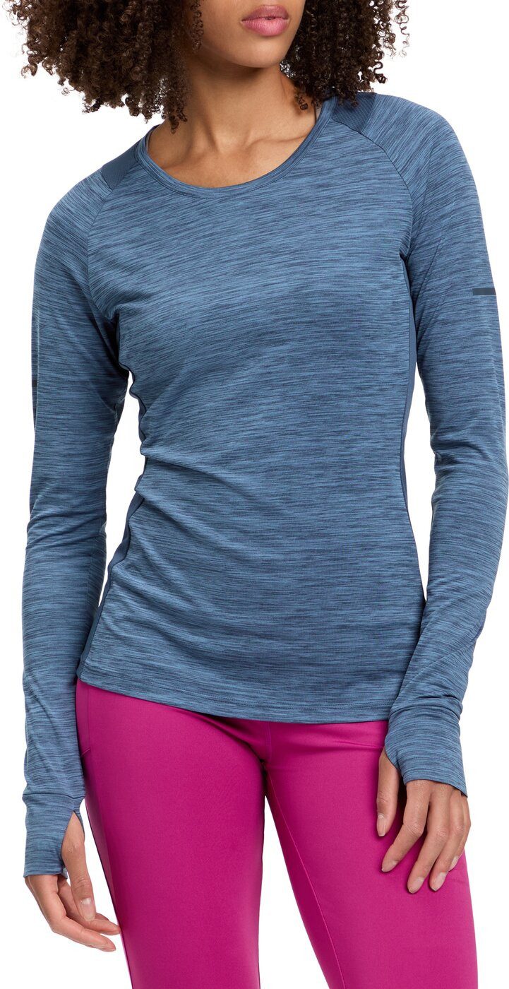 Energetics T-Shirt Da.-Langarmshirt Evii L/S W MELANGE/NAVY/NAVY günstig online kaufen