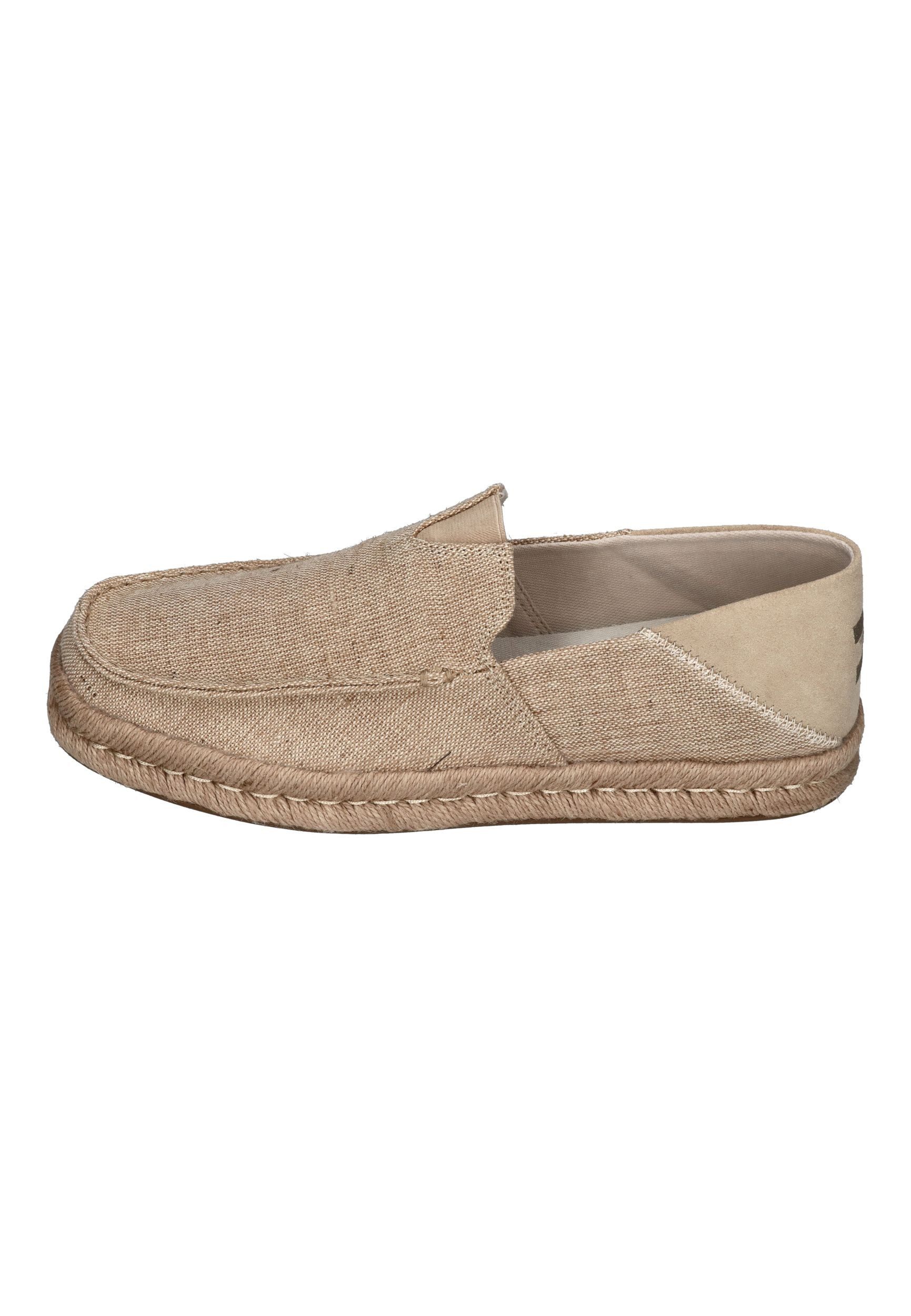 TOMS ALONSO LOAFER ROPE Espadrille Natural Undyed Heritage Canvas Suede
