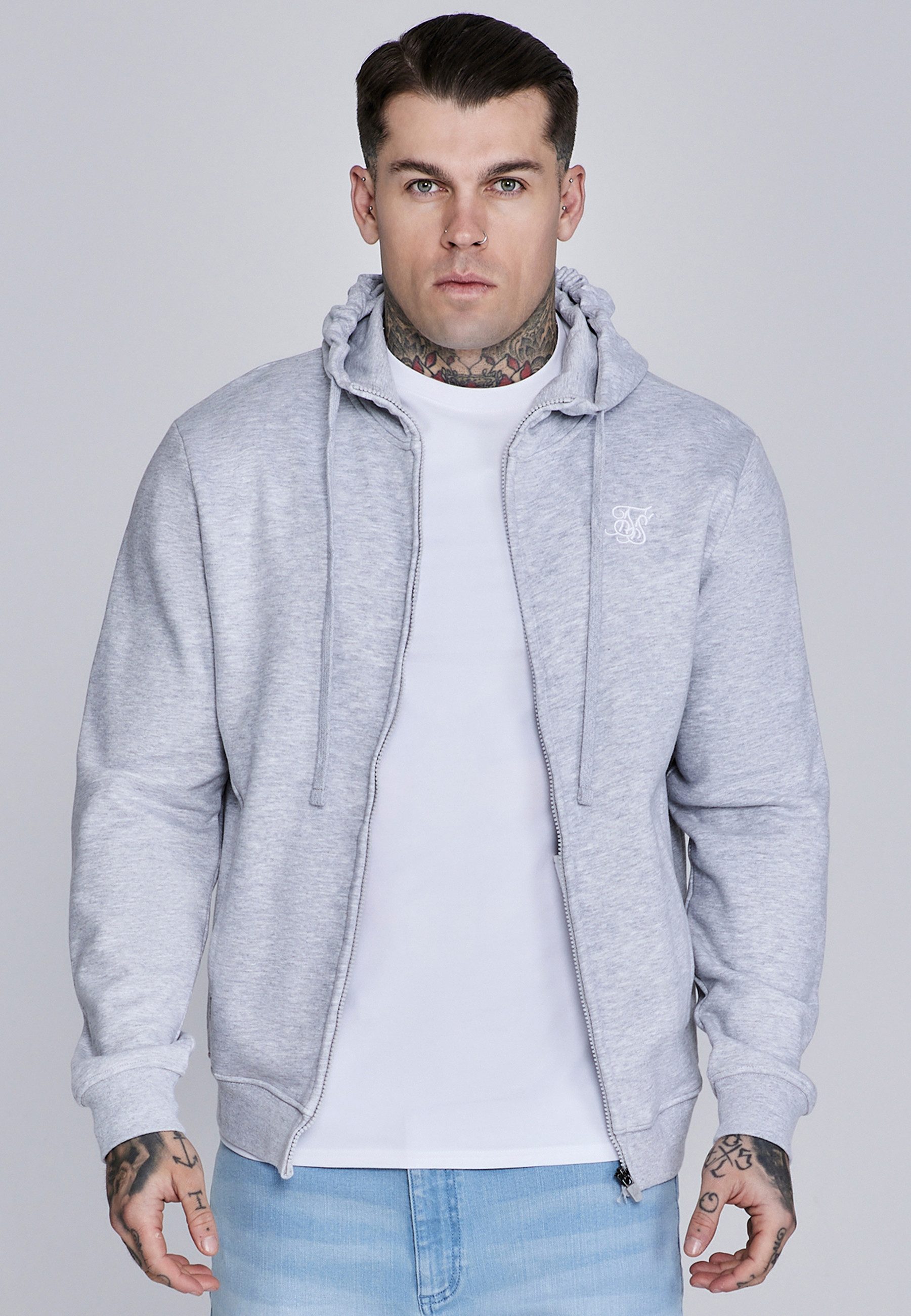 Siksilk Hoodie SikSilk Herren Essentials Full Zip Hoodie