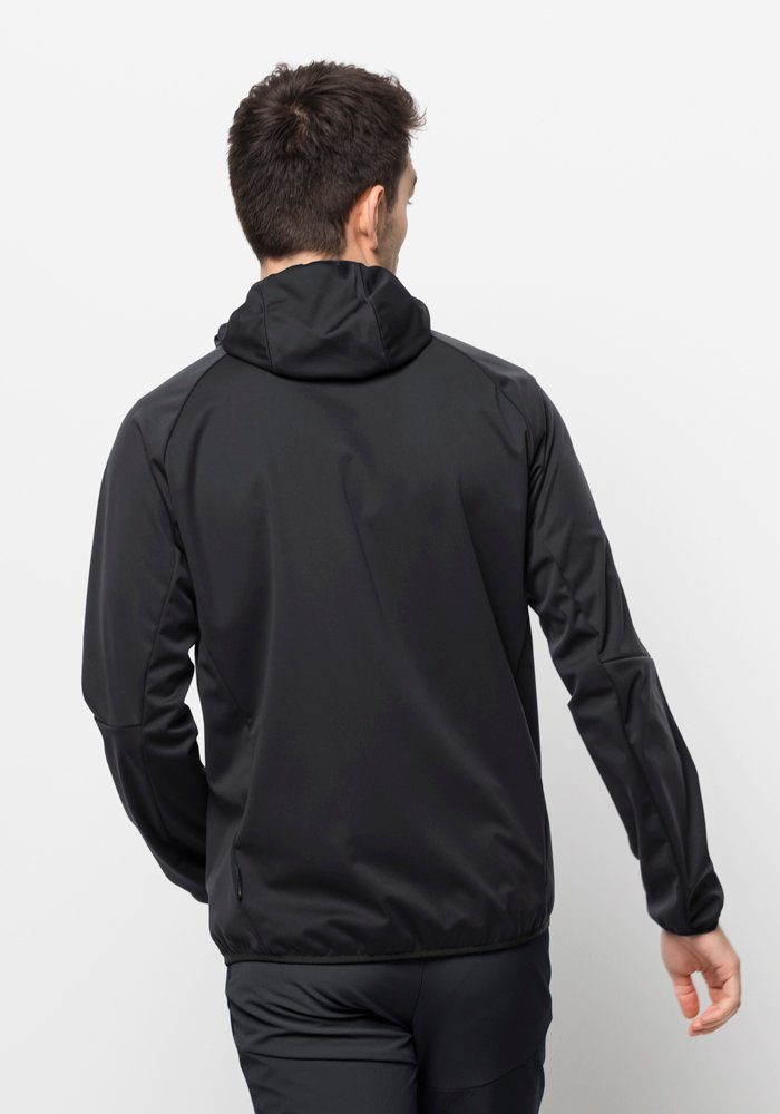 HOODY Wolfskin FELDBERG black Softshelljacke M Jack