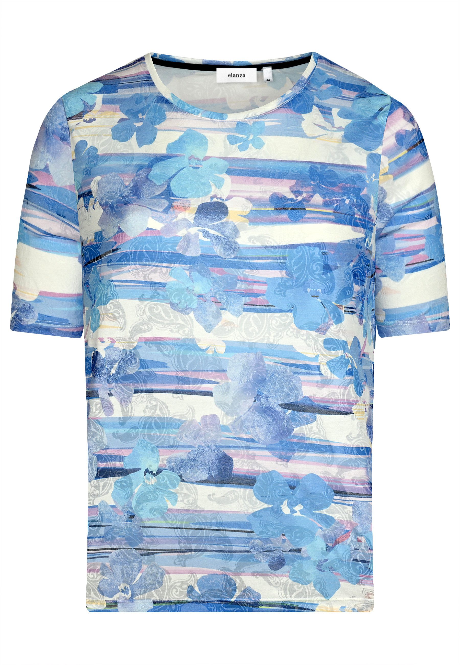 elanza T-Shirt Shirt mit Blüten und günstig online kaufen