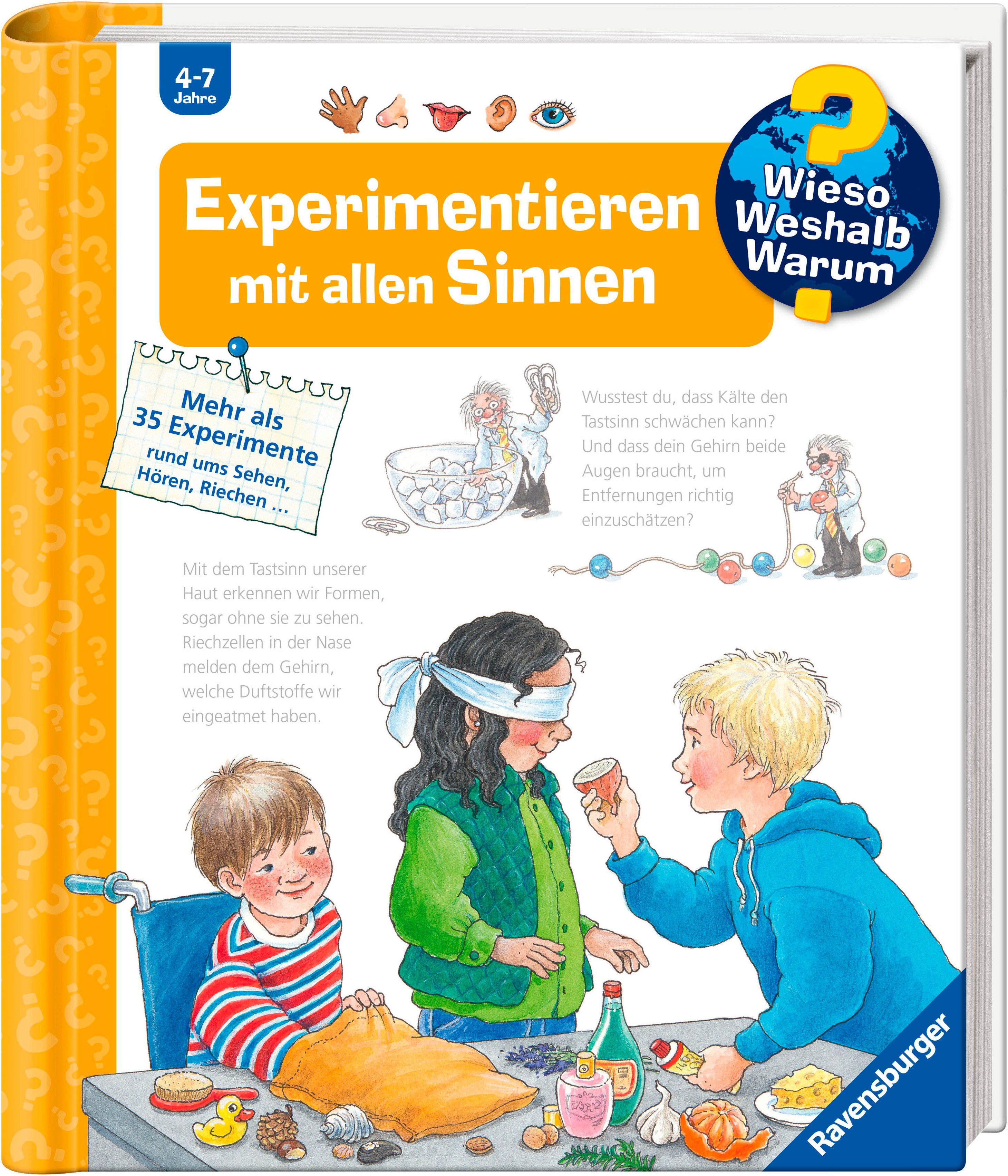 Ravensburger Kinderbuch Wieso? Weshalb? Warum?, Band 31 Experimentieren mit allen Sinnen, Made in Europe