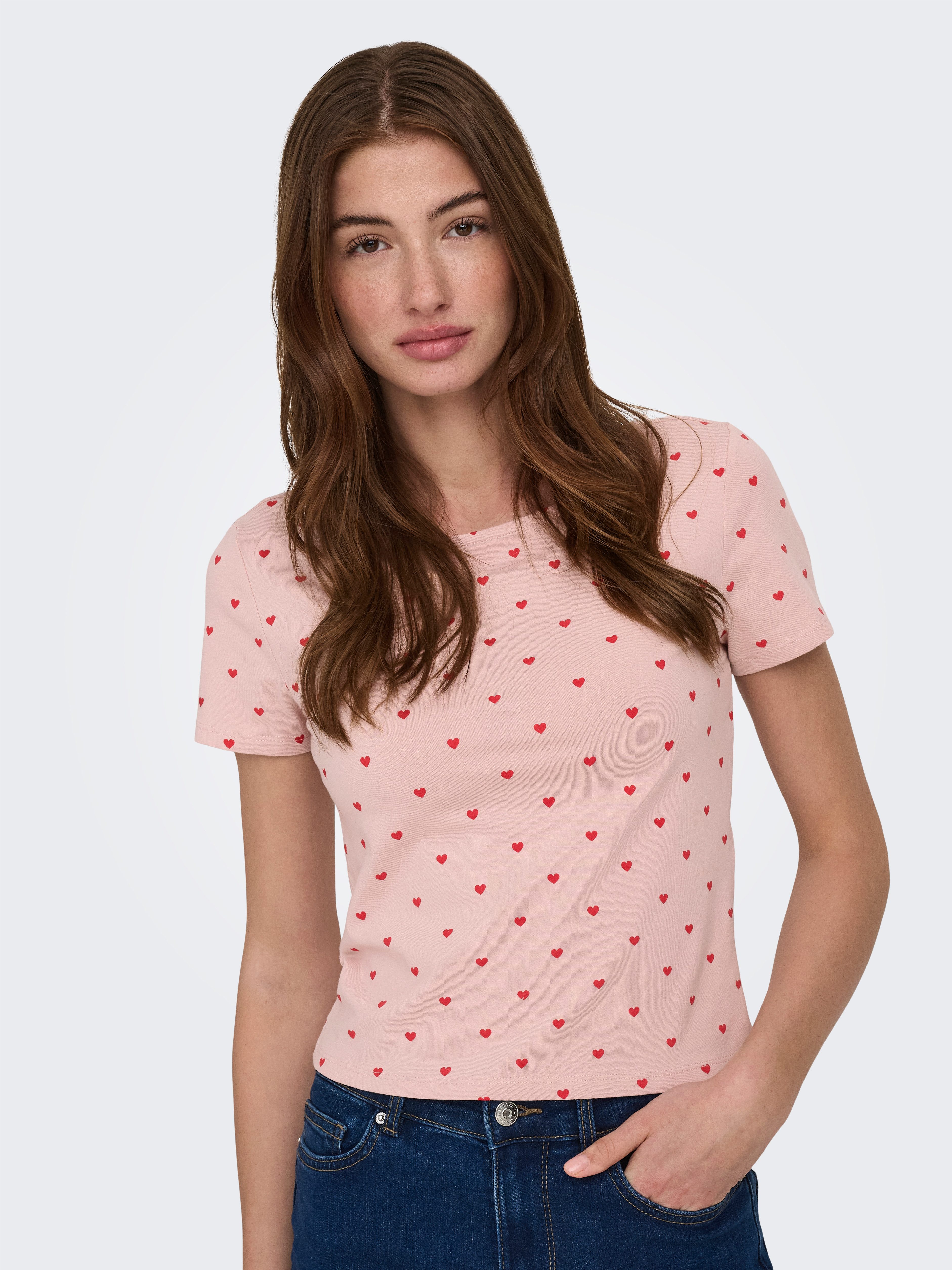 ONLY Kurzarmshirt ONLSUSAN SHORT S/S 2 PACK TOP CS JRS (Packung, 2-tlg., 2er-Pack)