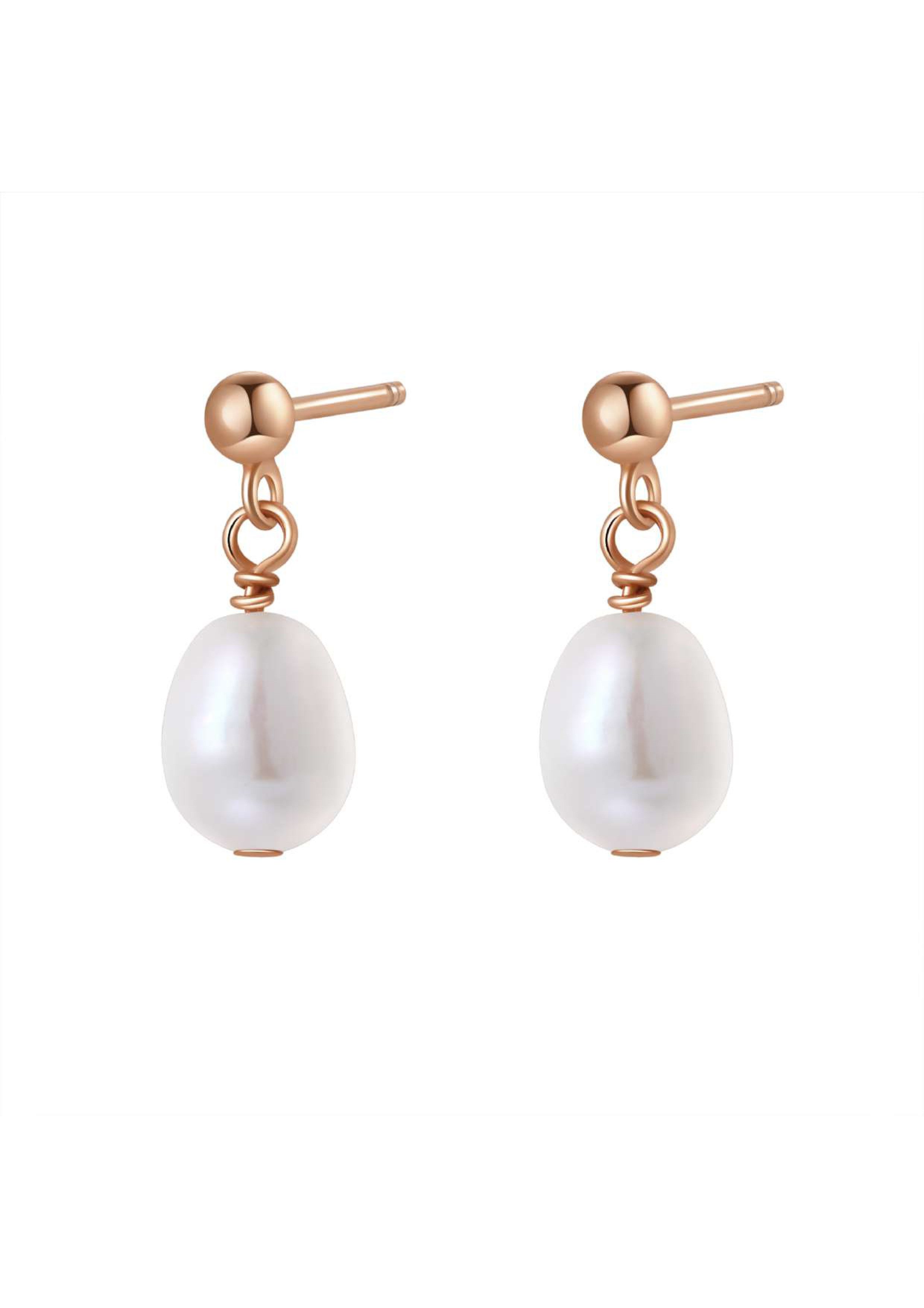 Hey Happiness Perlenohrringe Damen Tropfen, Ohrstecker mit hängender Perle, günstig online kaufen