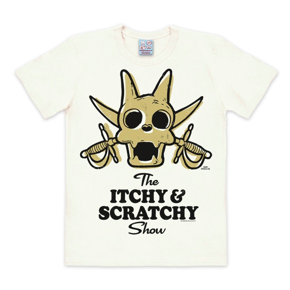 - T-Shirt Print mit coolem The LOGOSHIRT Scratchy Simpsons