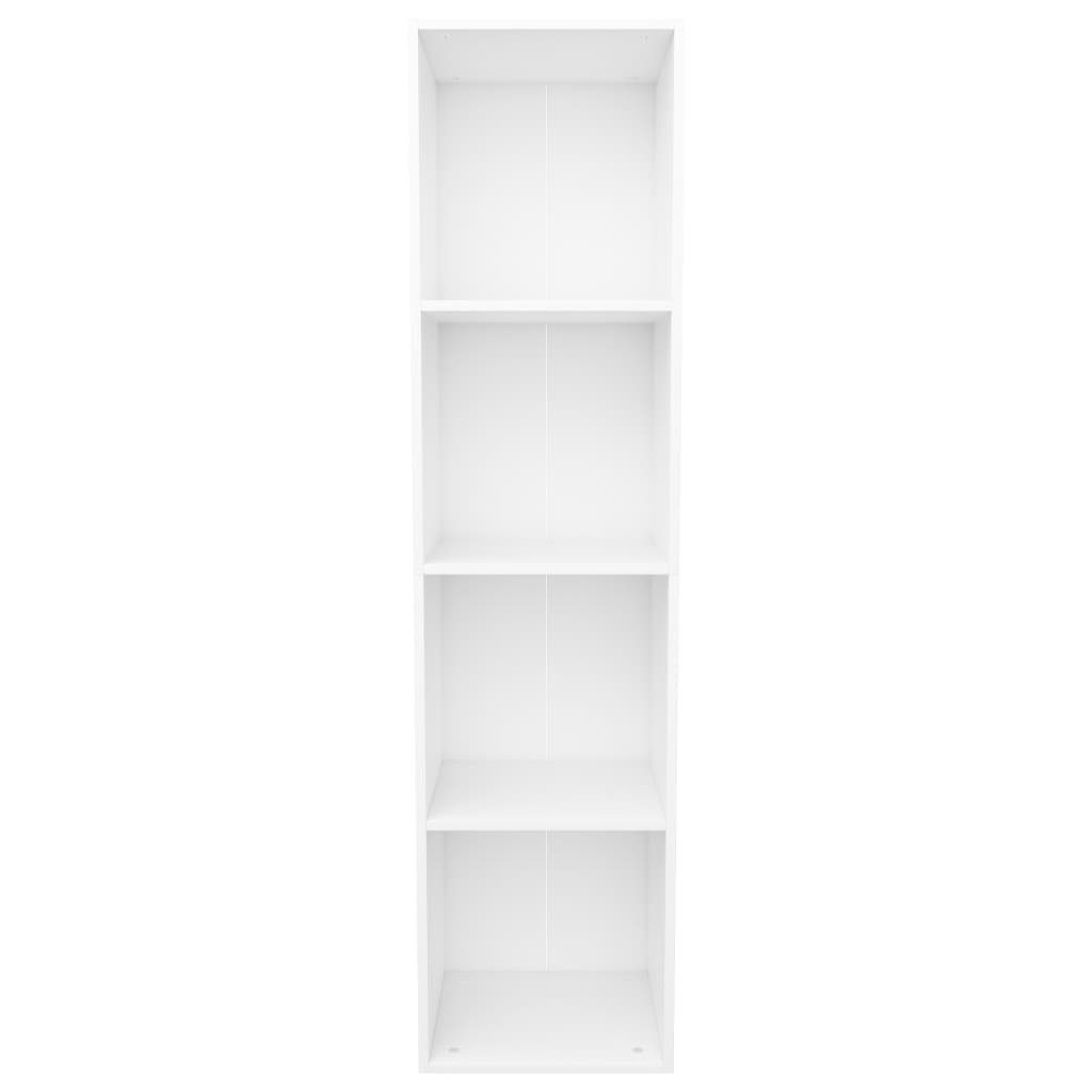 cm Bücherregal/TV-Schrank vidaXL Holzwerkstoff, Bücherregal Weiß 1-tlg. 36×30×143