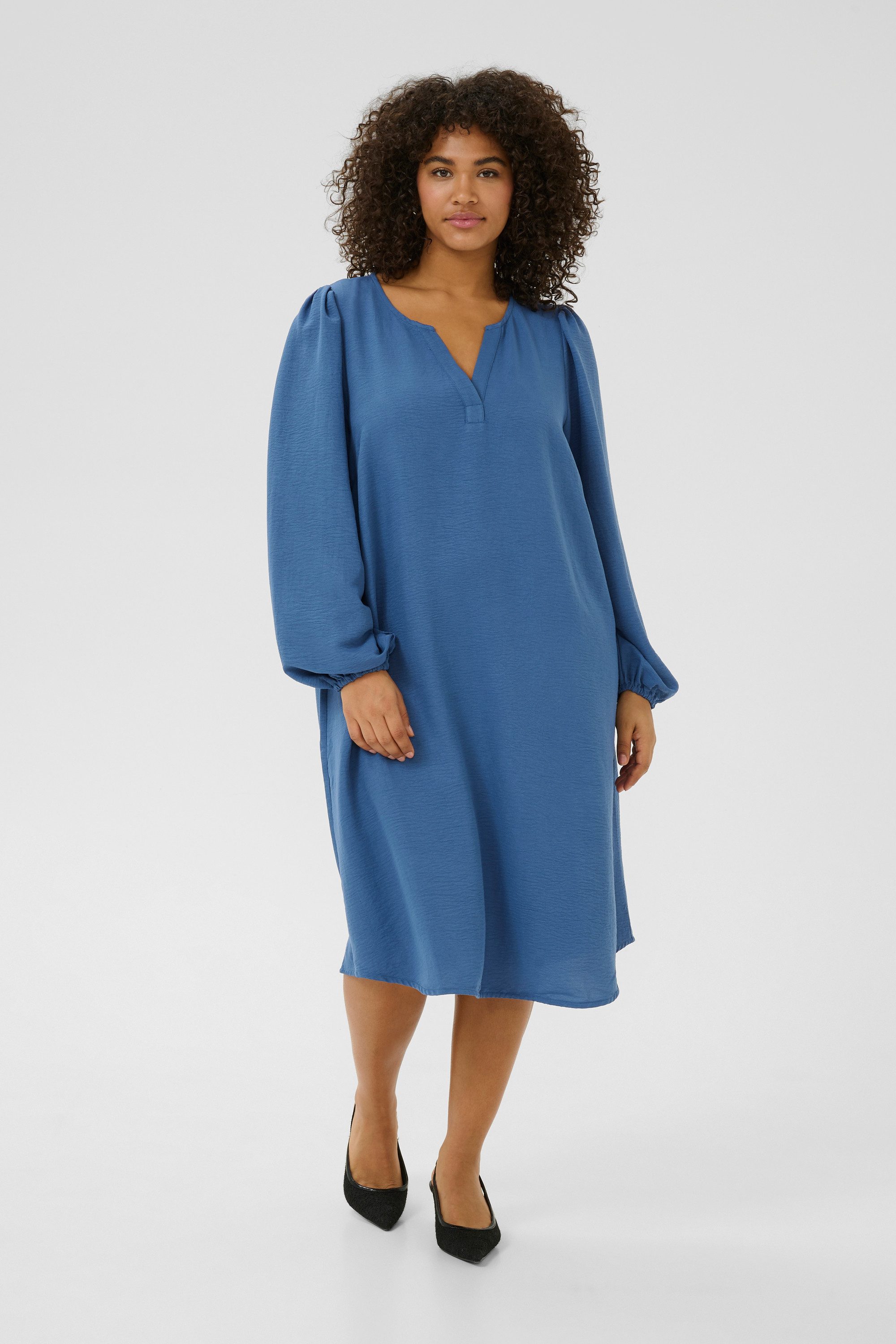 KAFFE Curve Blusenkleid Kleid KCniki Große Größen günstig online kaufen