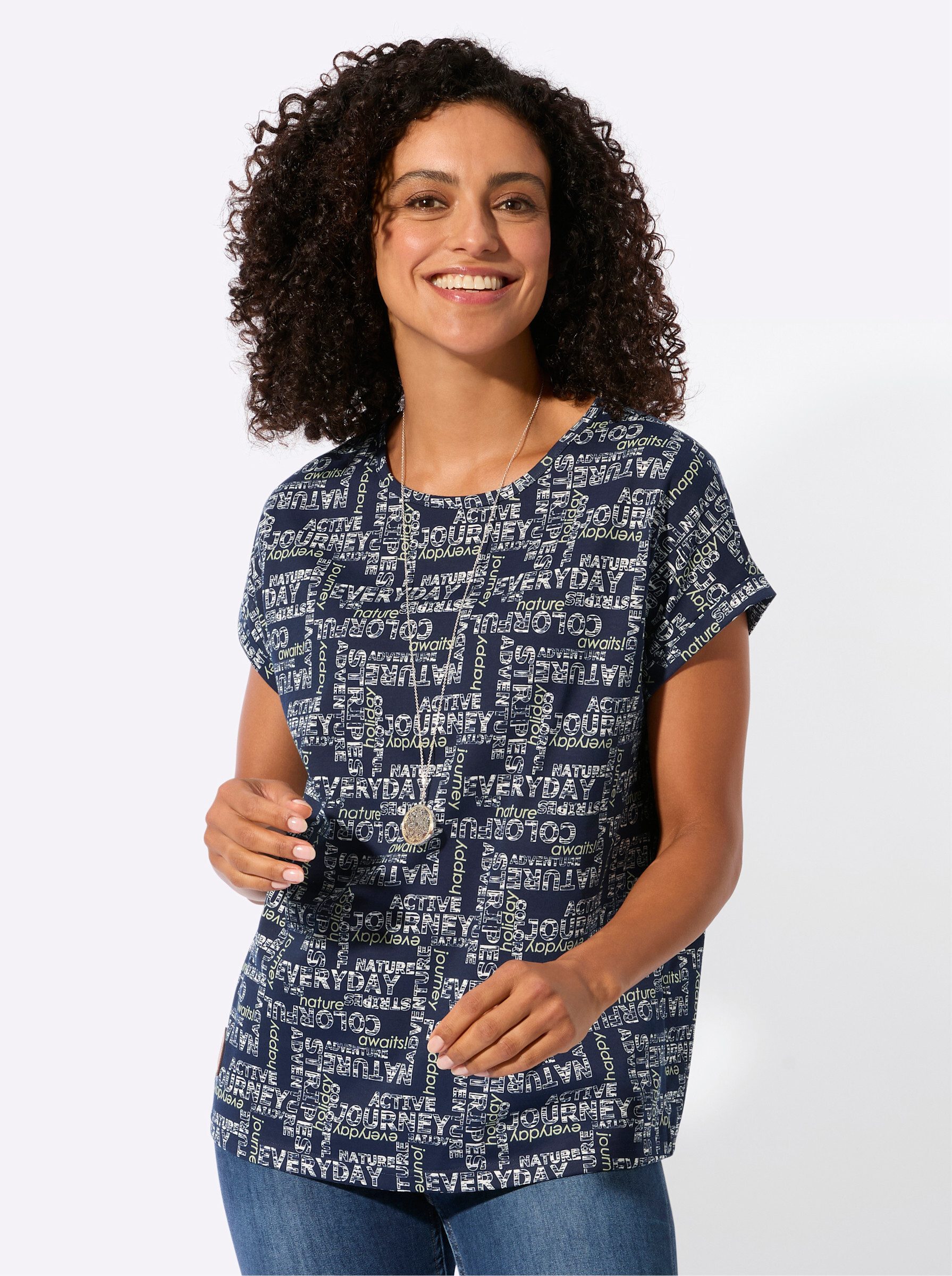 T-Shirt Druck-Shirt Extra kurz