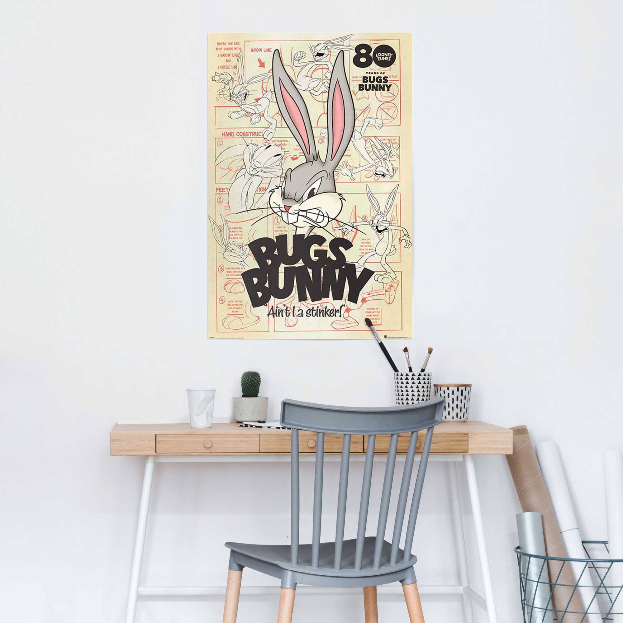 Reinders! I ait (1 St) Bunny Tunes stinker Warner Looney Hase, a Bros - Bugs - Poster