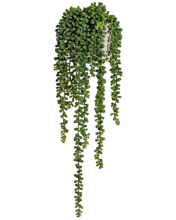 Kunstranke Sedumhänger Creativ green Höhe 55 cm im Zementtopf