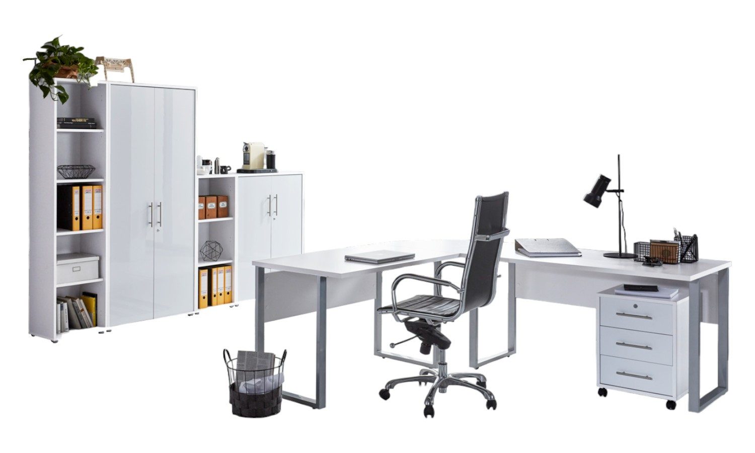 moebel-dich-auf Büromöbel-Set OFFICE EDITION, (abschließbar, 6-tlg., günstig online kaufen