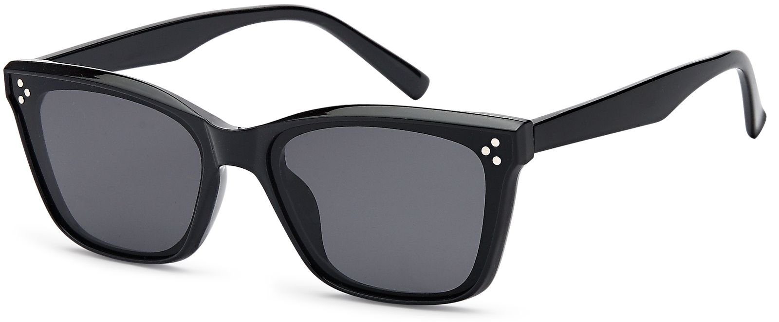 styleBREAKER Sonnenbrille (1-St) Getönt / Grau getönt Gestell Schwarz Glas