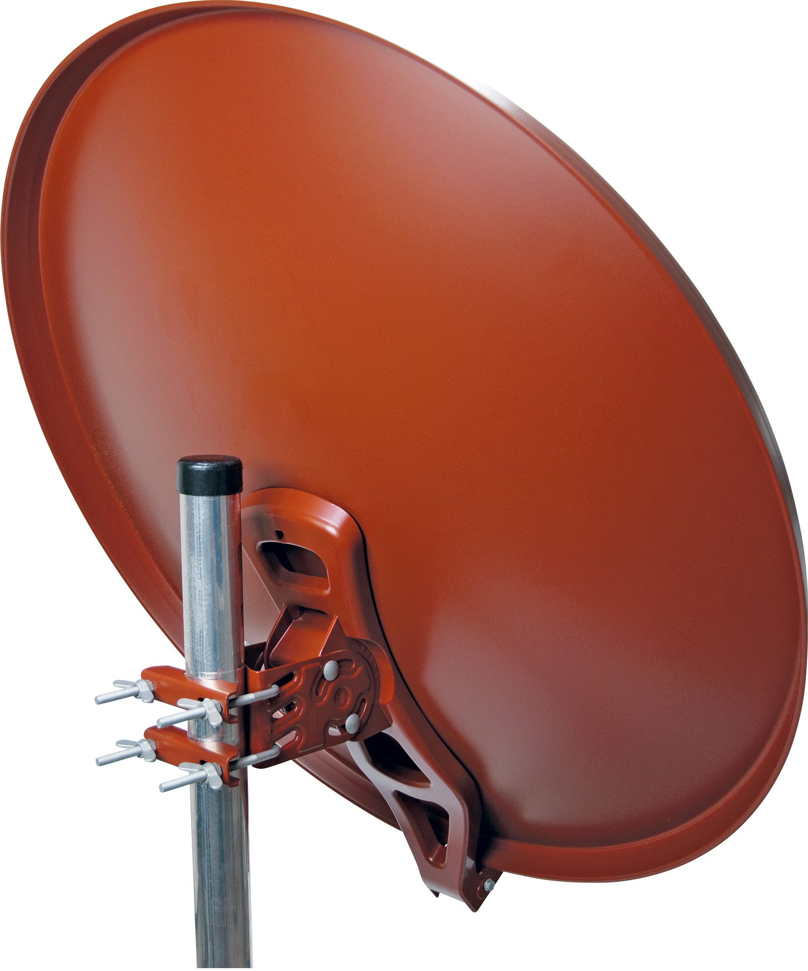 Schwaiger 714265 SAT-Antenne (88 cm, Aluminium, ziegelrot)