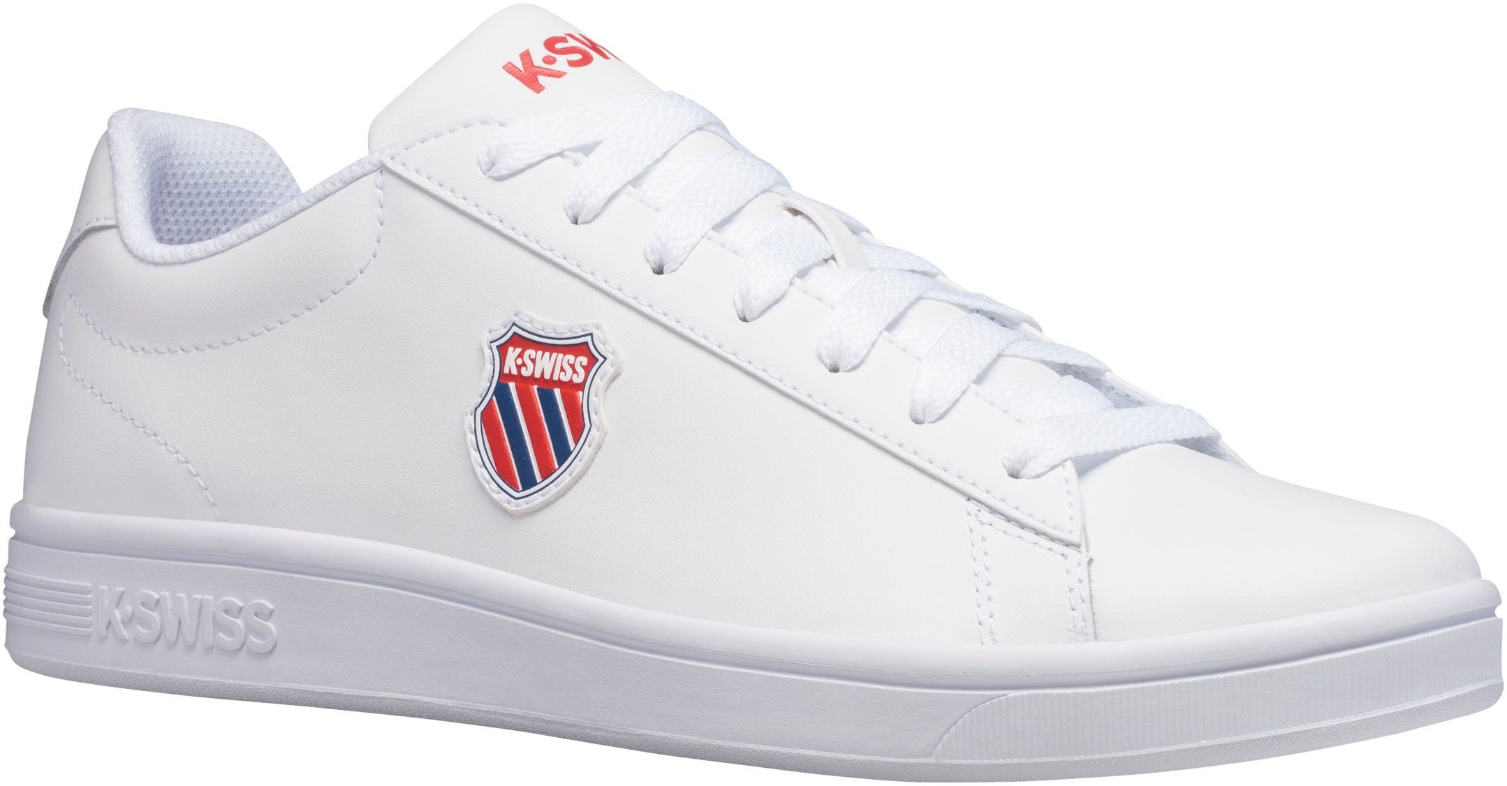 K-Swiss Court Shield Sneaker weiß-rot-blau