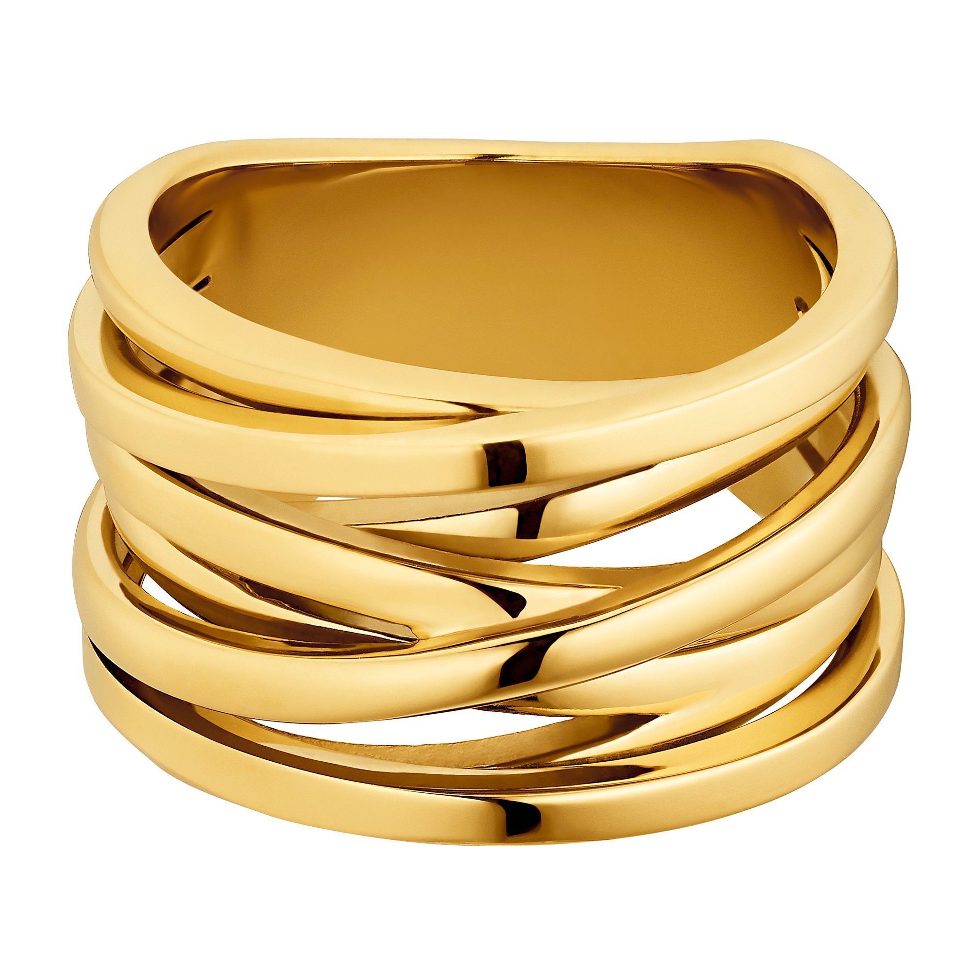 Serpi Fingerring (Ring, Geschenkverpackung), poliert Heideman 1-tlg., Damenring goldfarben inkl.