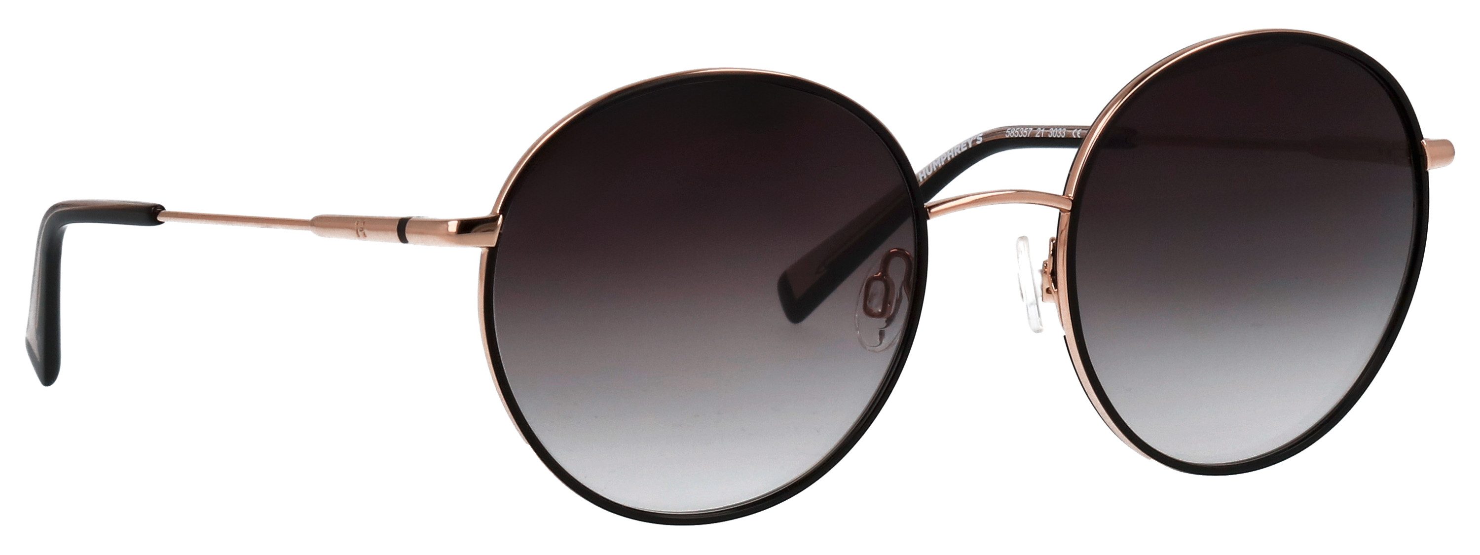 HUMPHREY´S eyewear Sonnenbrille Modell 585357 Form Rundo, Logoschriftzug auf Bügel, Kombifassung