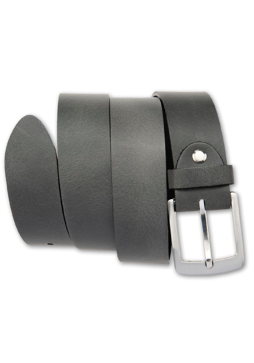 BERND GÖTZ Ledergürtel mit silberfarbener Dornschließe