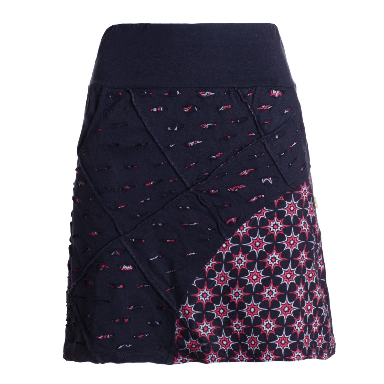 Vishes Minirock Damen A-Linie Rock Baumwolle günstig online kaufen