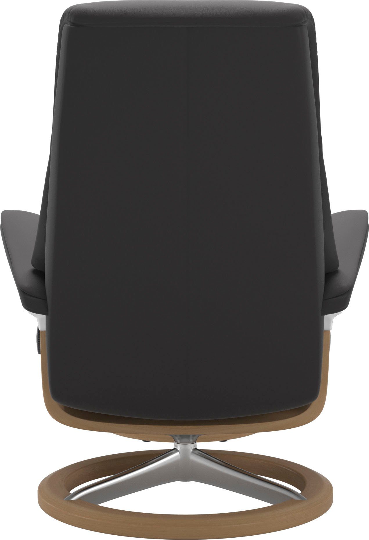 Stressless® Relaxsessel View (Set, Relaxsessel Größe Signature mit Hocker), L,Gestell Eiche mit Base