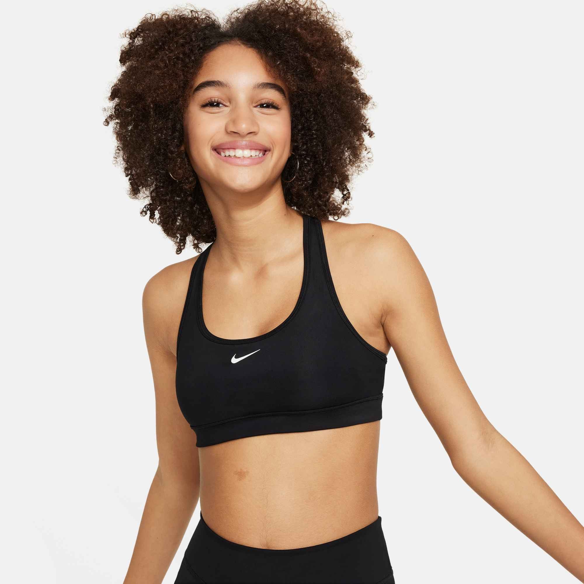Nike Sport-BH G NK DF SWOOSH BRA für Kinder, mit Elasthan-Anteil, aus Polyester