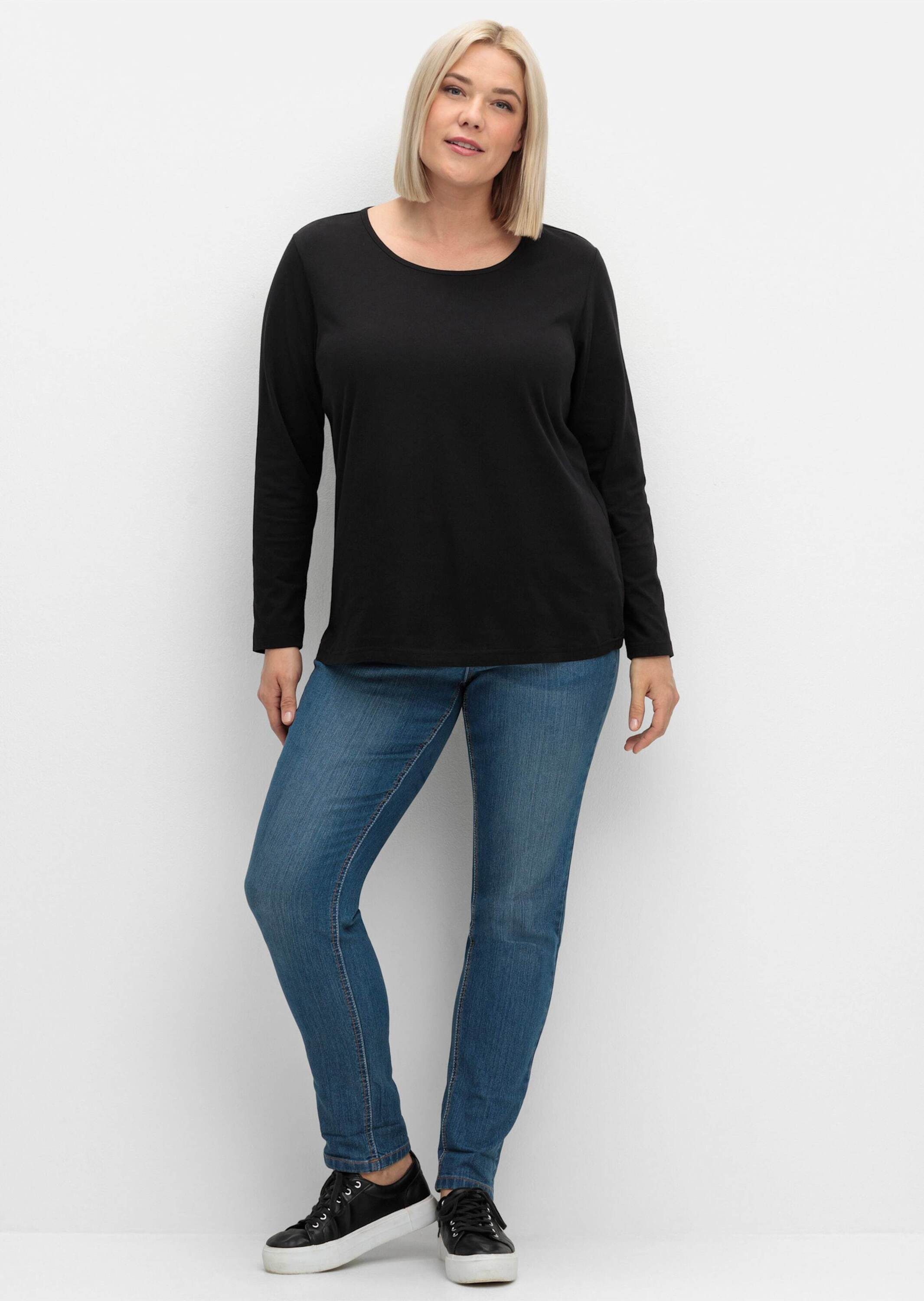 Sieh an! T-Shirt Langarm-Shirt Langarm