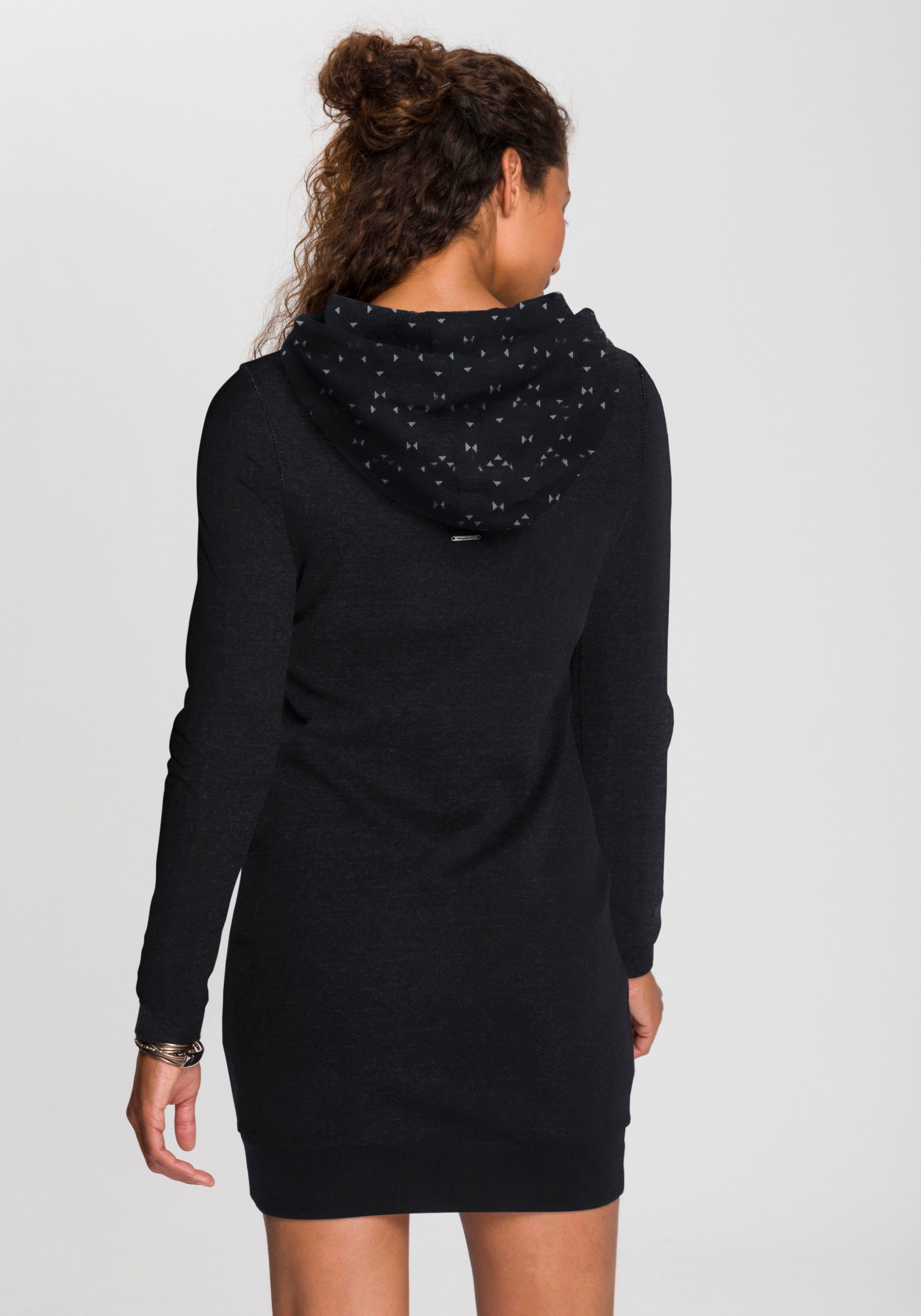 Ragwear Sweatkleid BESS O Hoodie mit Tunnelzug-Kapuze