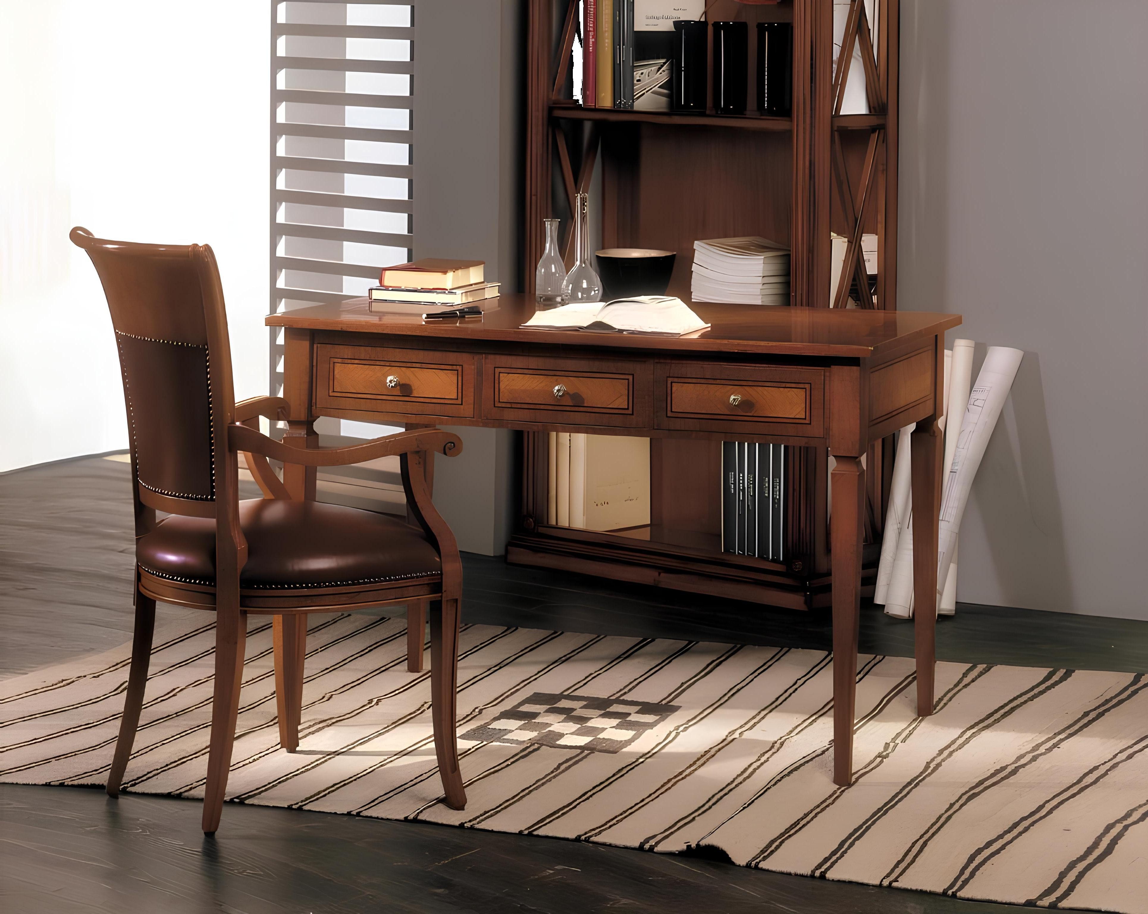Xlmoebel Büromöbel-Set Italienisches Büromöbel-Set aus Holz mit elegantem Design, (1-tlg), Hergestellt in Europa