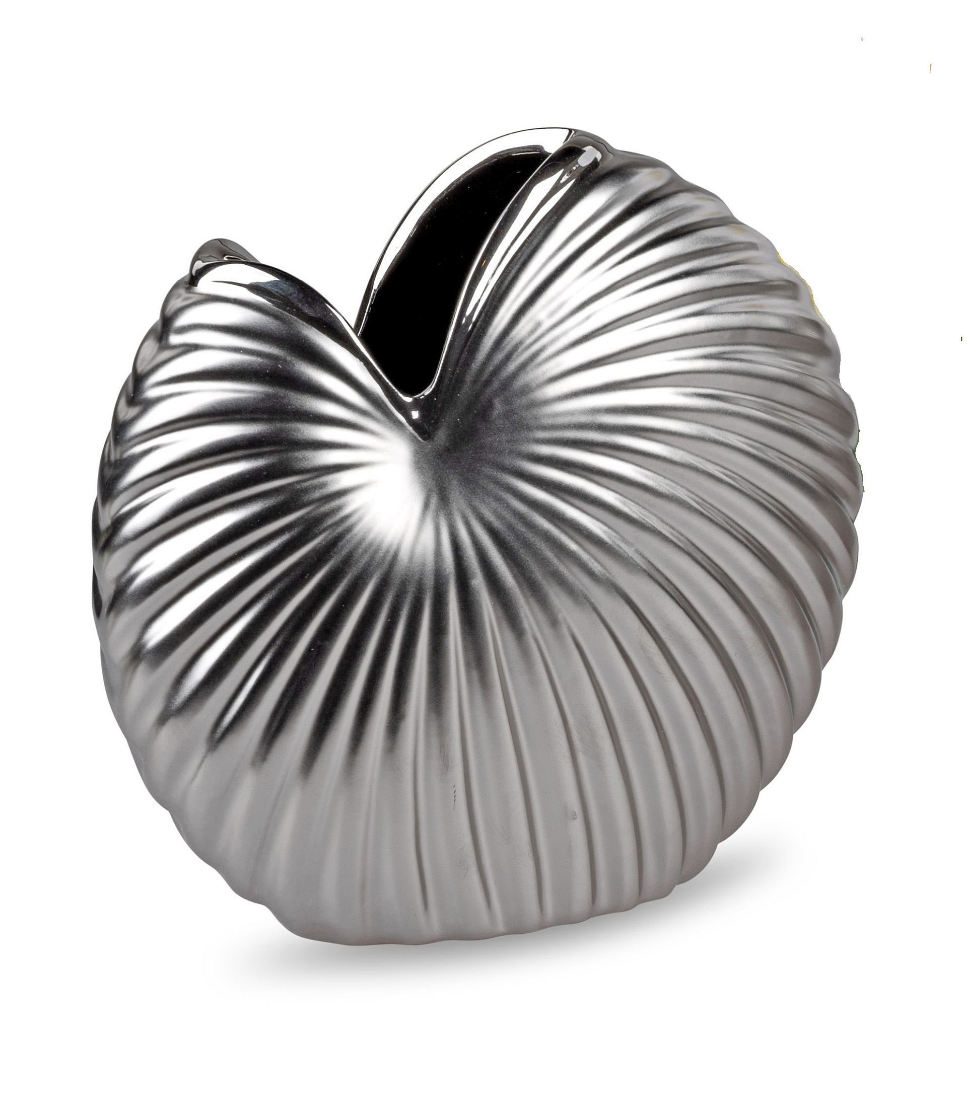 formano Dekovase Vase Tischvase rund Silber günstig online kaufen