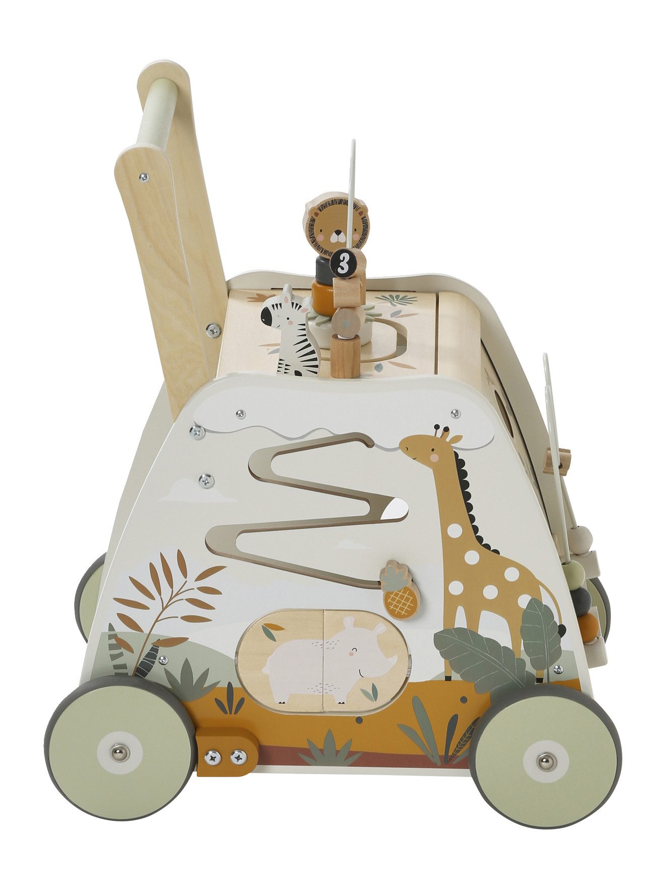 vertbaudet Lauflernwagen Activity-Lauflernwagen TANSANIA aus Holz FSC®