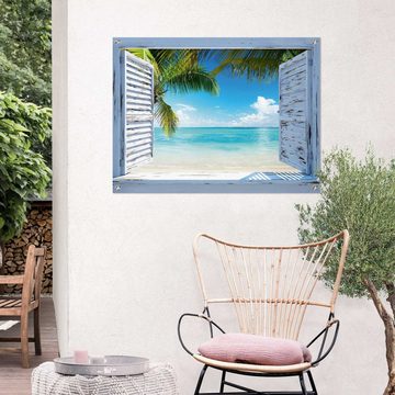 Reinders! Poster Strandfenster, Outdoor für Garten oder Balkon