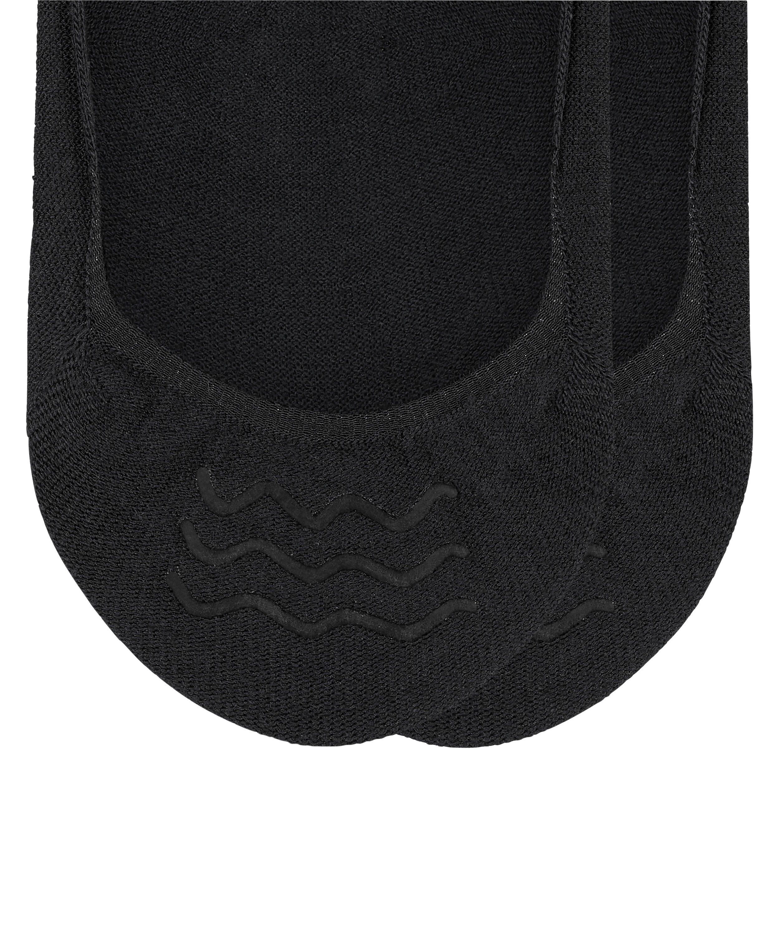 Esprit Füßlinge Basic Uni 2-Pack aus hautschmeichelnder Baumwolle black (3000)