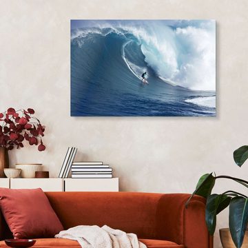 Posterlounge XXL-Wandbild Ron Dahlquist, Riesige Welle vor Maui, Badezimmer Maritim Fotografie