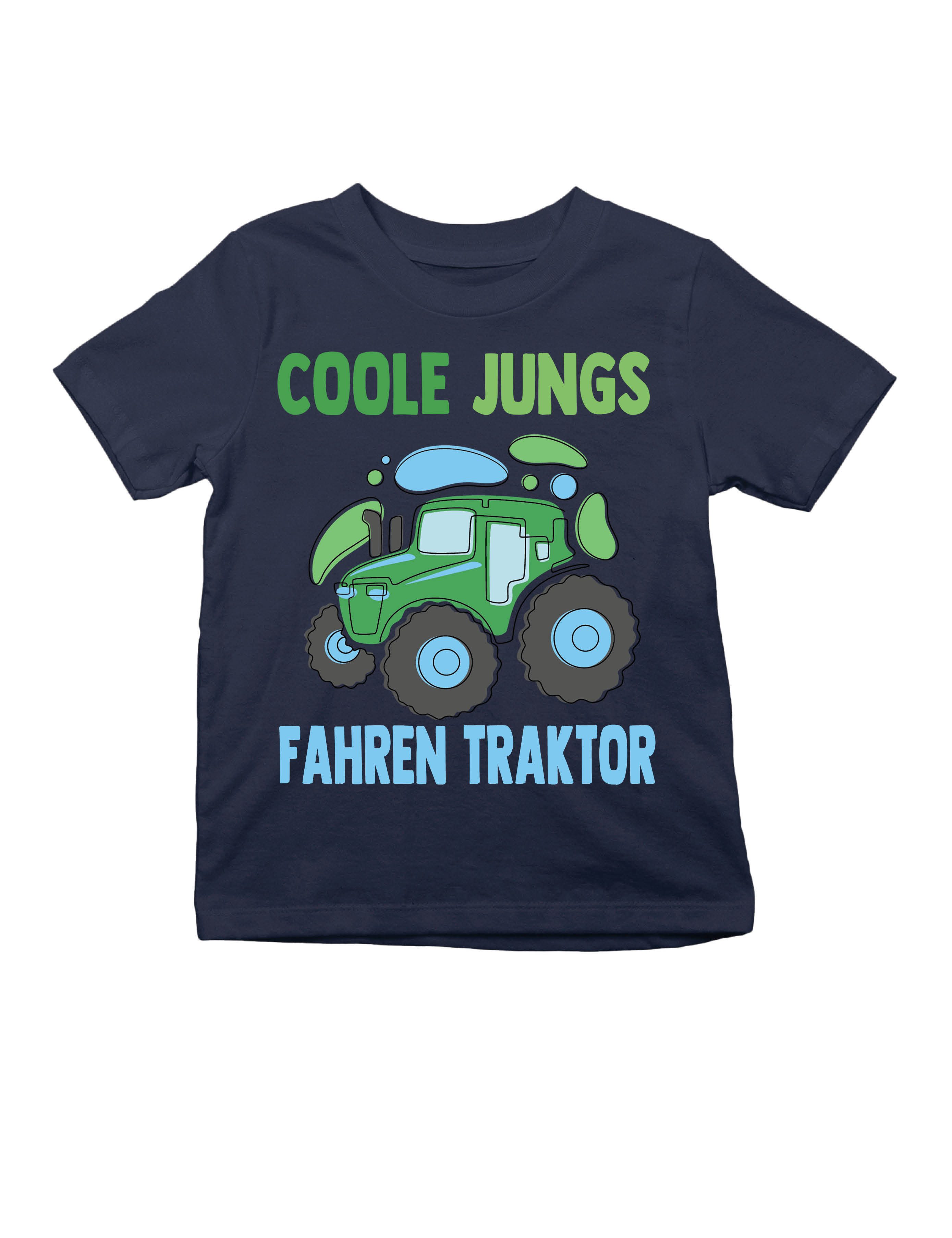 Youth Designz T-Shirt Coole Jungs Fahren Traktor Kinder Shirt mit trendigen Frontprint