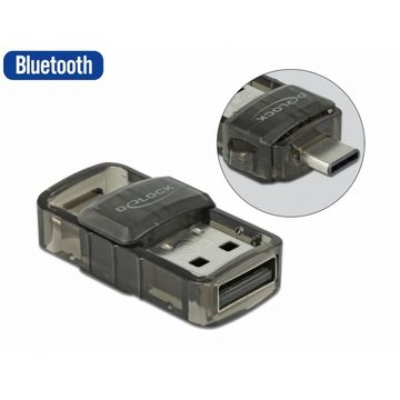 Delock USB 2.0 Bluetooth 4.0 Adapter 2 in 1 USB Type-C oder Typ-A Bluetooth-Adapter