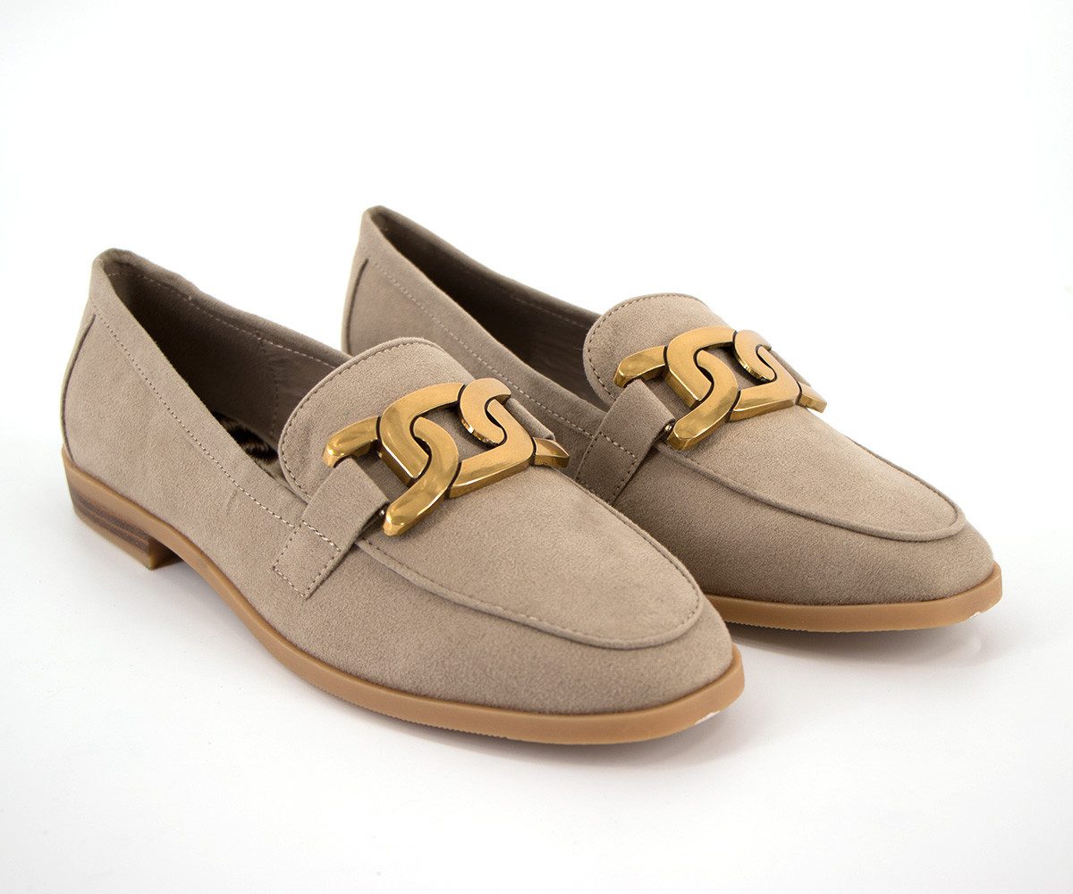 La Strada La Strada Damen Slipper taupe - 2200127-2225 Slipper