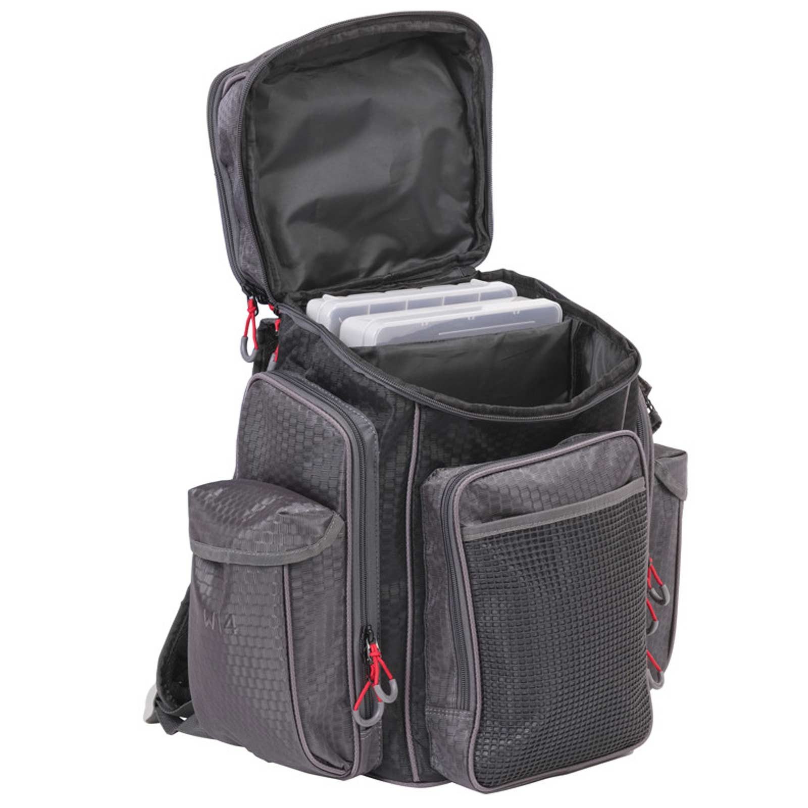 WESTIN Angelkoffer, Westin W4 Backpack Plus 2 Boxes Large Titanium Black Rucksack
