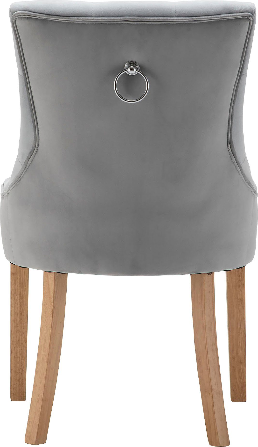 MÖBILIA 4-Fußstuhl Doncaster (Set, 2 St), mit Knopfheftung im Rücken