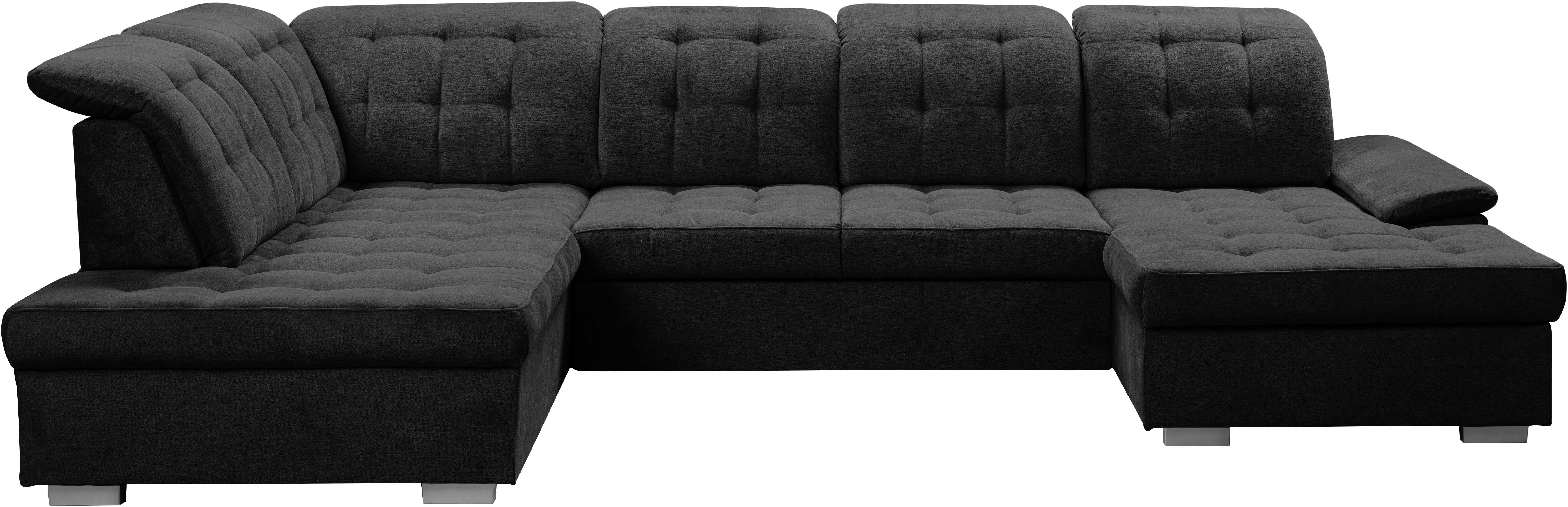 WERK2 Wohnlandschaft Kordula-New Multifunktion Couch, Breite 332cm, U-Form, Sofa in U-Form mit Schlaffunktion & Bettkasten, Schlafcouch