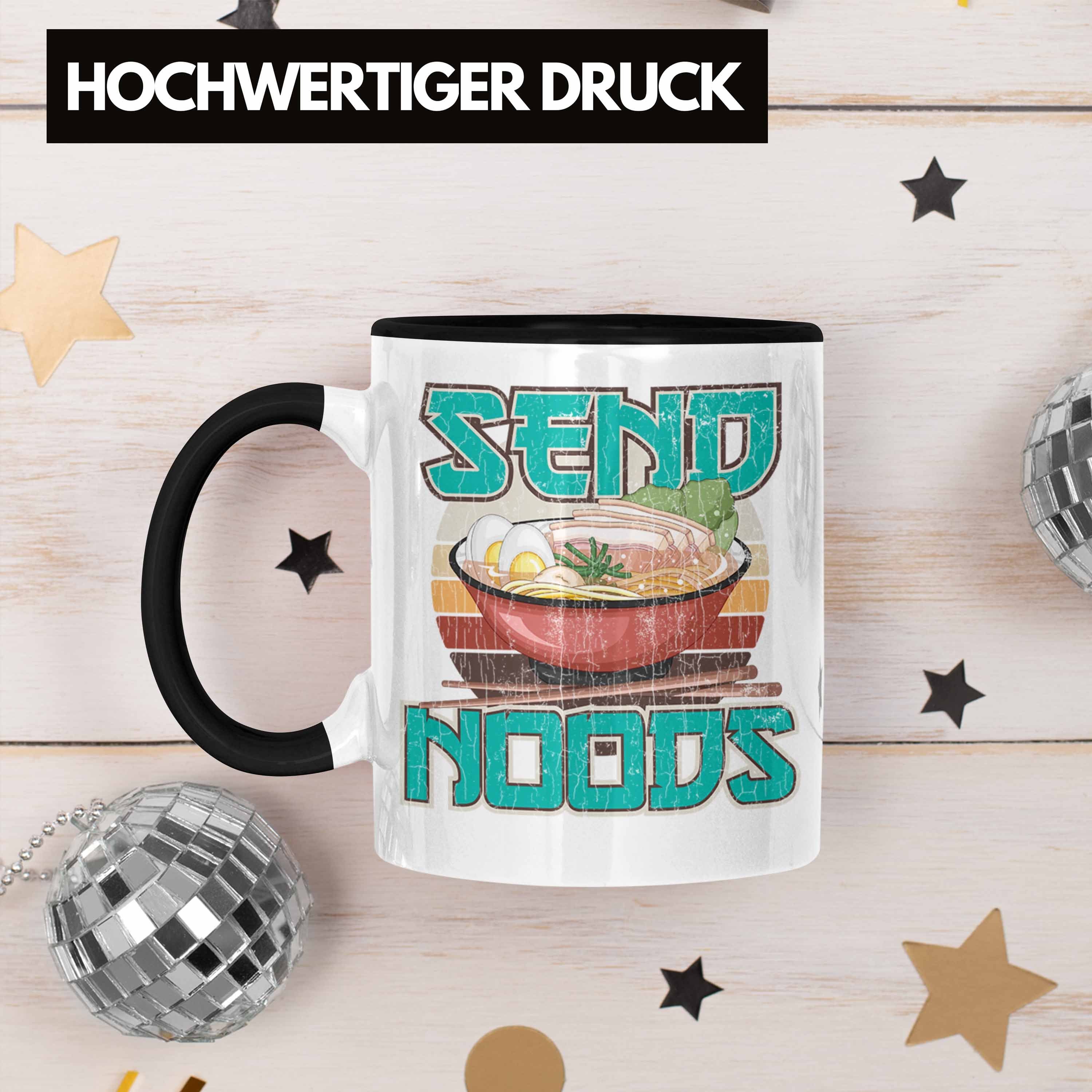 Anme Schwarz Anime Noods Tasse Send Geschenk Kaffeetasse Spruch Fan - Tasse Trendation Geschenke Trendation Deko