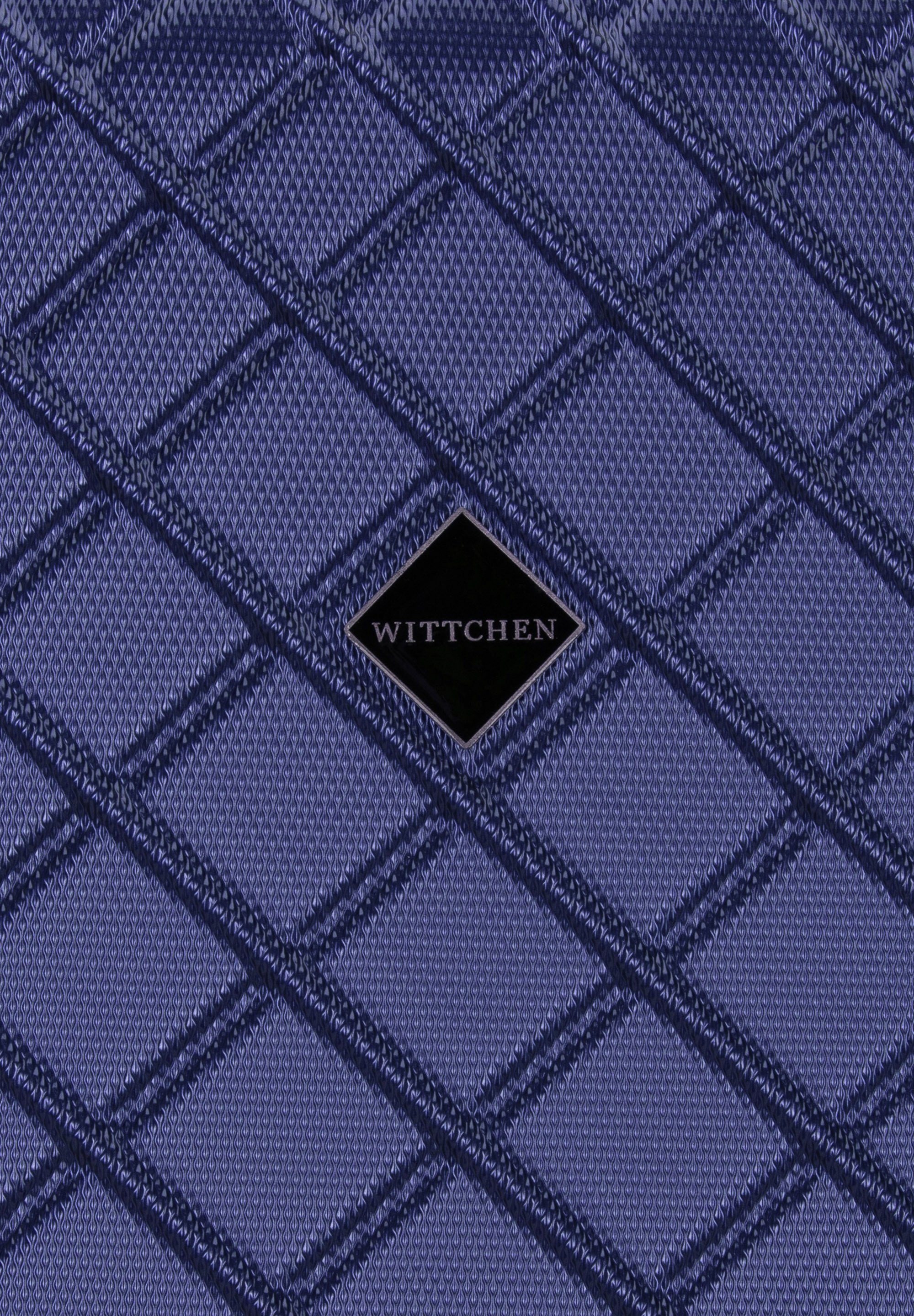 Wittchen Handgepäckkoffer mit vier dunkelblau Rollen, 4 Kollektion, Classic Griff mit Rollen, versenrem Hartschalenkoffer