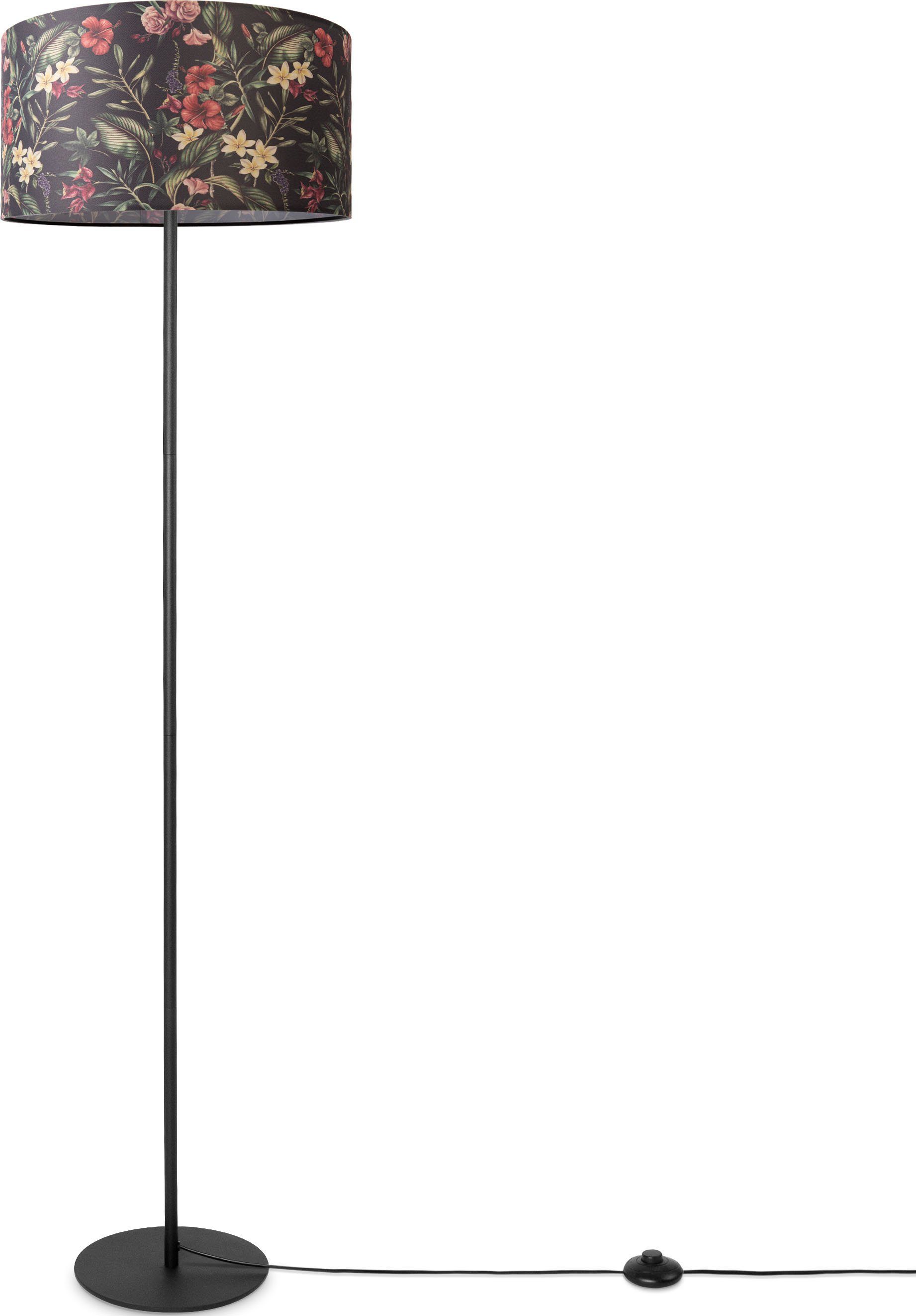 Lampenschirm Muster Home Stoff Stehlampe ohne Blumen Flower, Schirm Wohnzimmer Standlampe Luca Textil Leuchtmittel, Paco