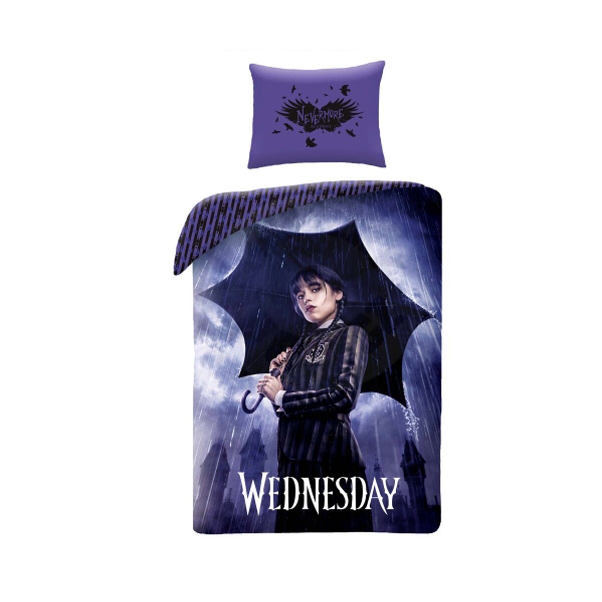 Wednesday Kinderbettwäsche Wednesday Rainy Day Bettwäsche 140x200cm