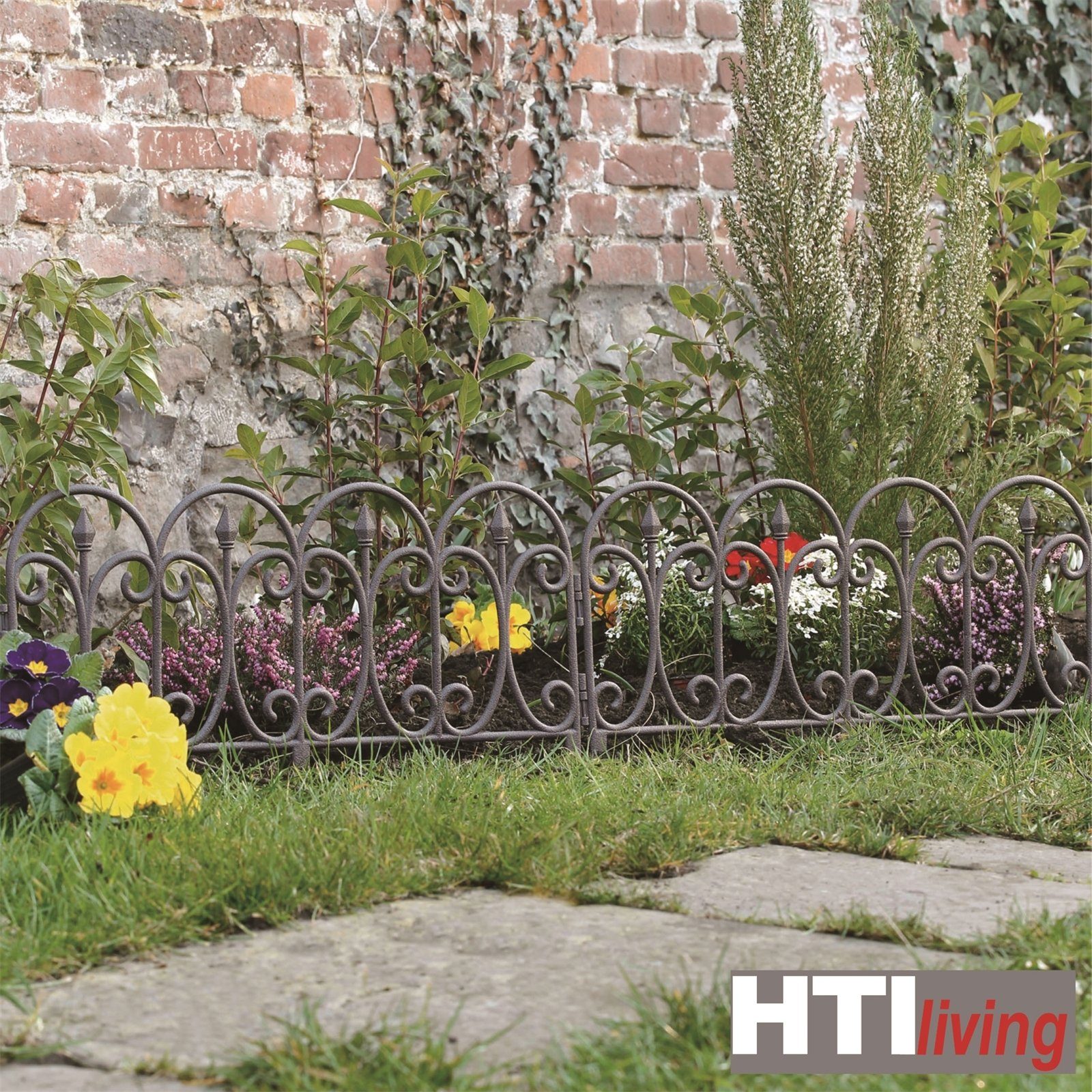 HTI-Living Beetbegrenzung Zierzaun Schnörkel 4-teilig Nessa, günstig online kaufen
