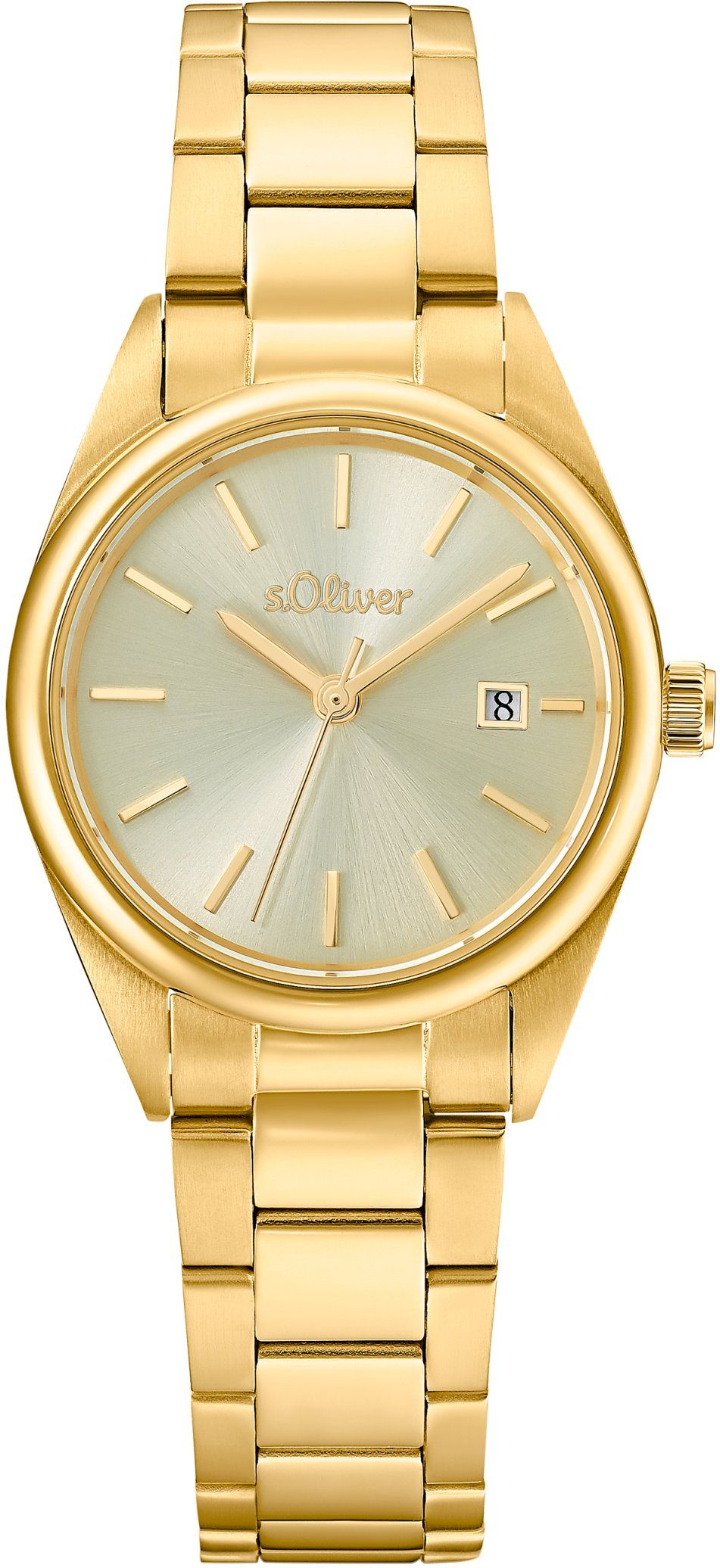 s.Oliver Quarzuhr 2033532, Armbanduhr, Damenuhr, Datum, günstig online kaufen