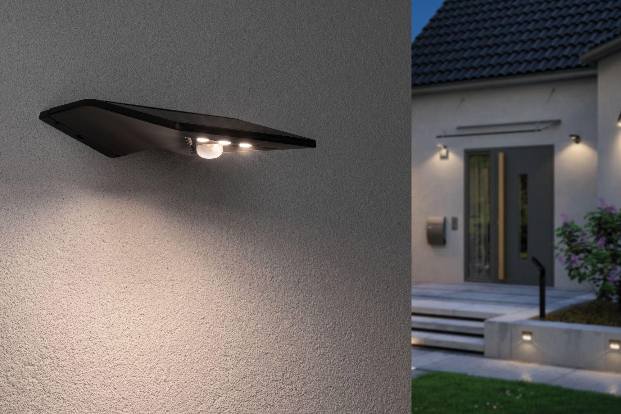 Paulmann LED LED LED-Modul fest Außen-Wandleuchte Bewegungsmelder, Yoko, Warmweiß, integriert