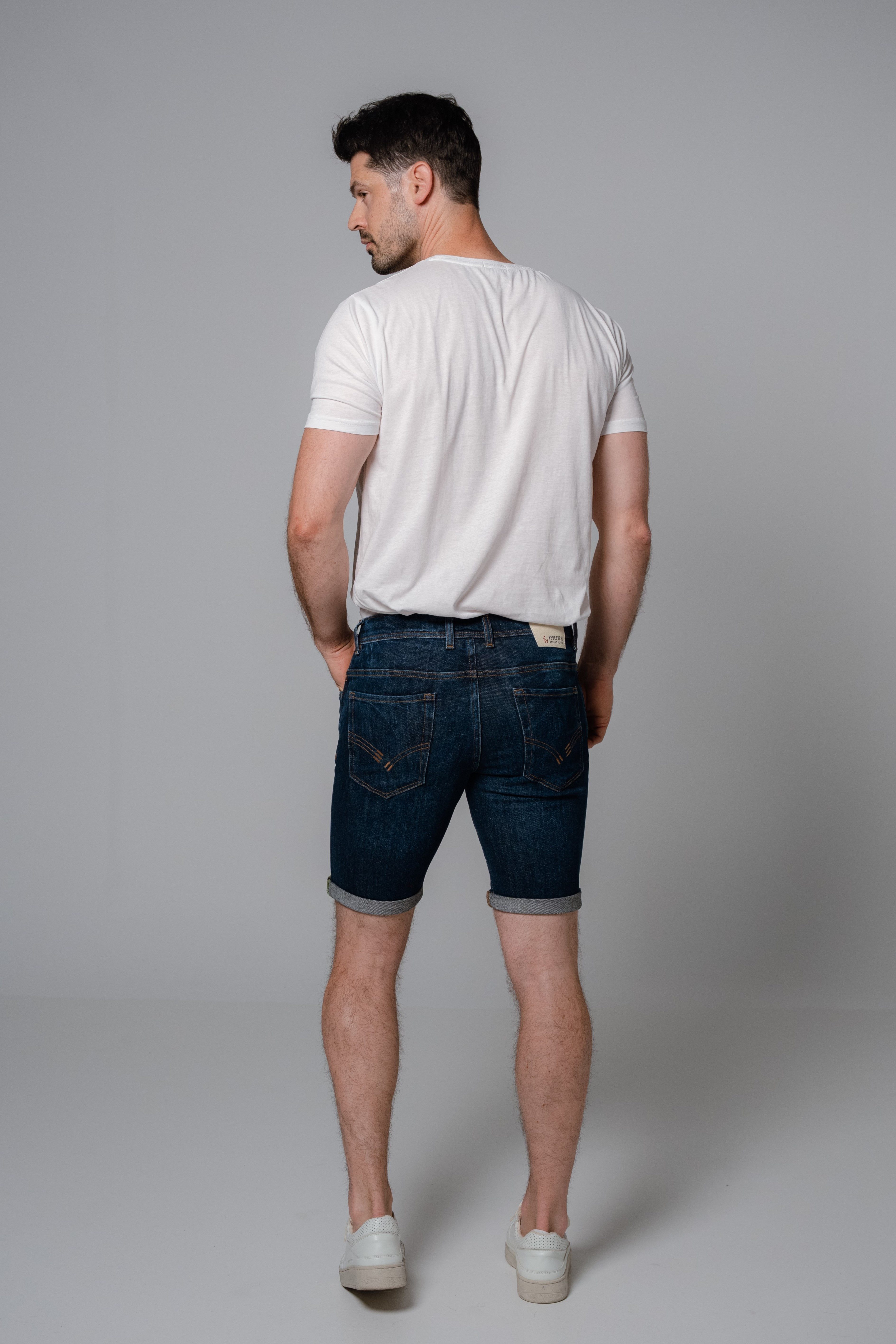 Feuervogl Jeansbermudas fv-Lin:us Denim Bermuda 5-Pocket-Style