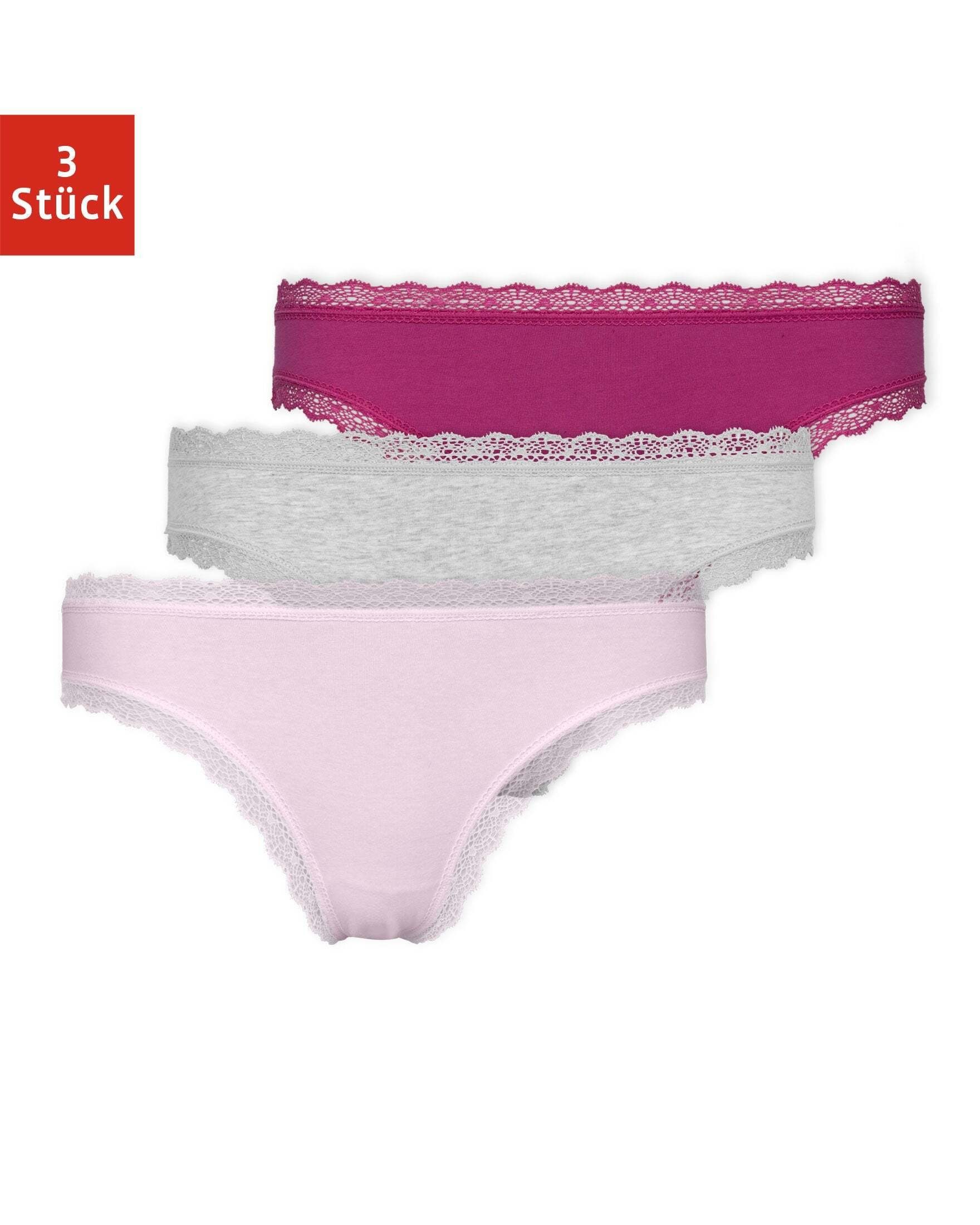 Rooxs Damen Tanga Aus Baumwolle - Bequeme Unterhosen In 5 Farben (Gr. XS-L)