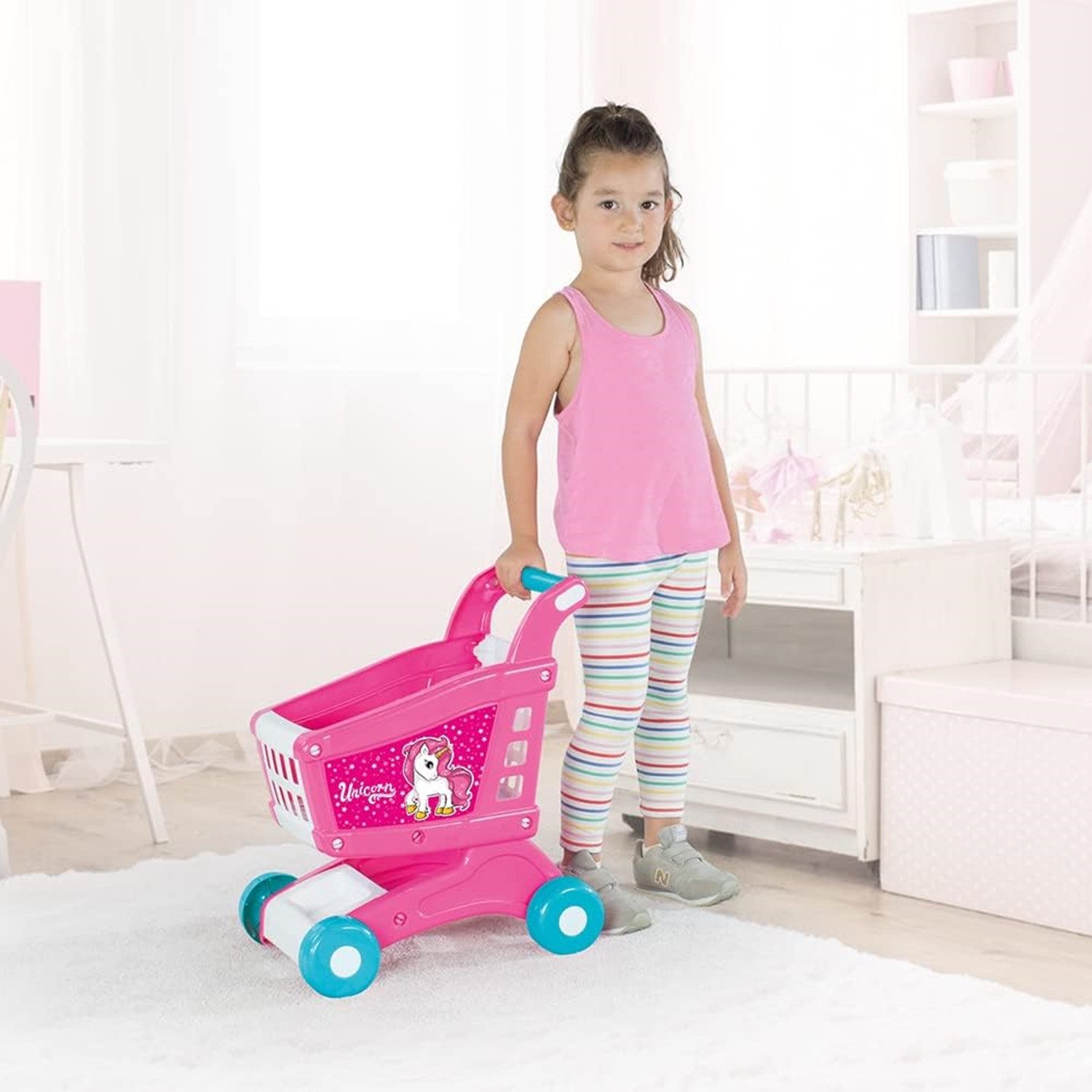DOLU Spiel-Einkaufswagen 2558 Unicorn Einkaufswagen