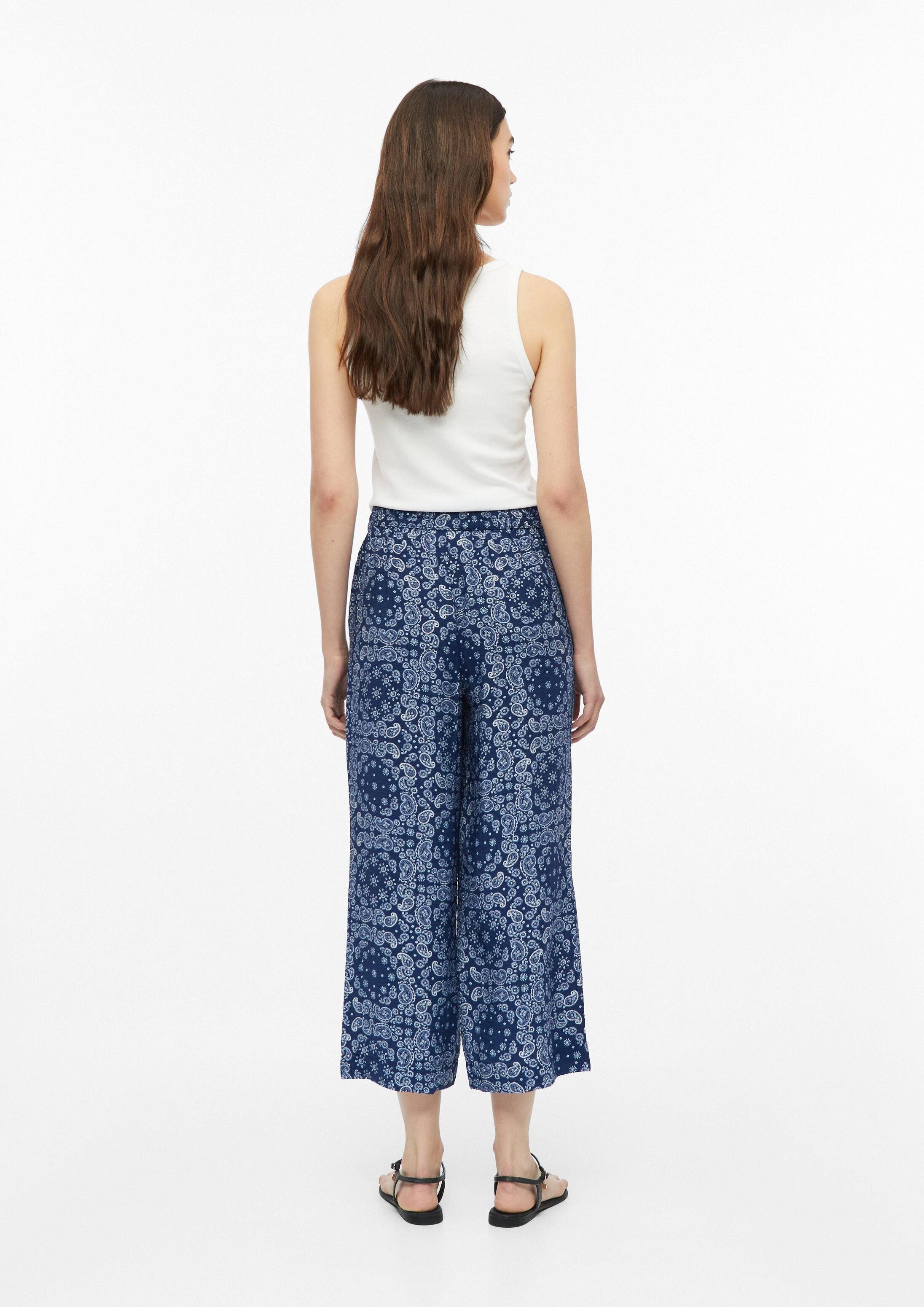 s.Oliver Culotte Hose Strukturierte Culotte aus Viskosemix