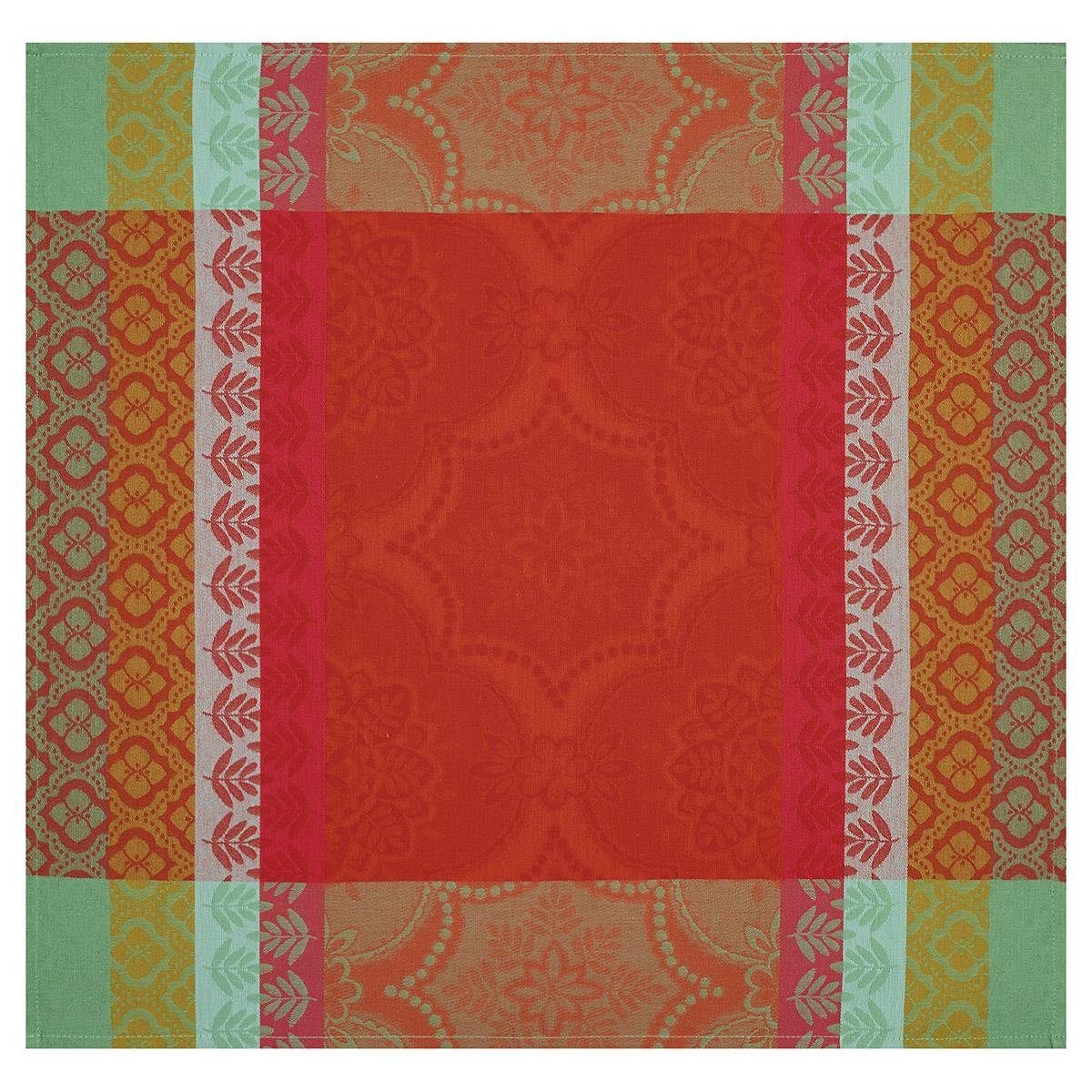 Le Jacquard Francais Stoffserviette Servietten (4x Set) Bastide Poivron 58x58 cm, (4 St)
